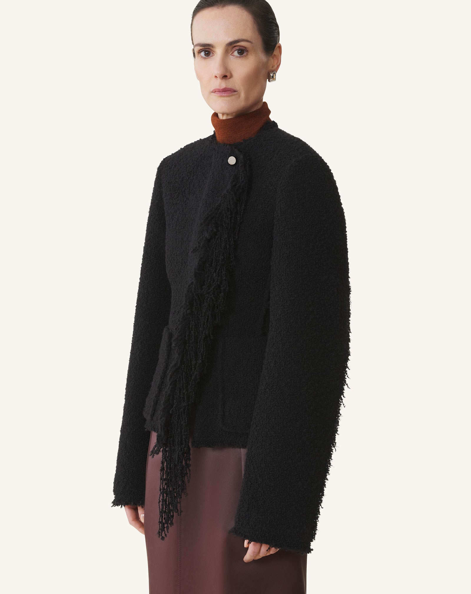 COLLARLESS JACKET - 3
