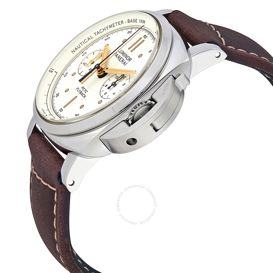 Panerai Luminor 1950 Ivory Flyback Chronograph Automatic Men's Watch PAM00654 - 2