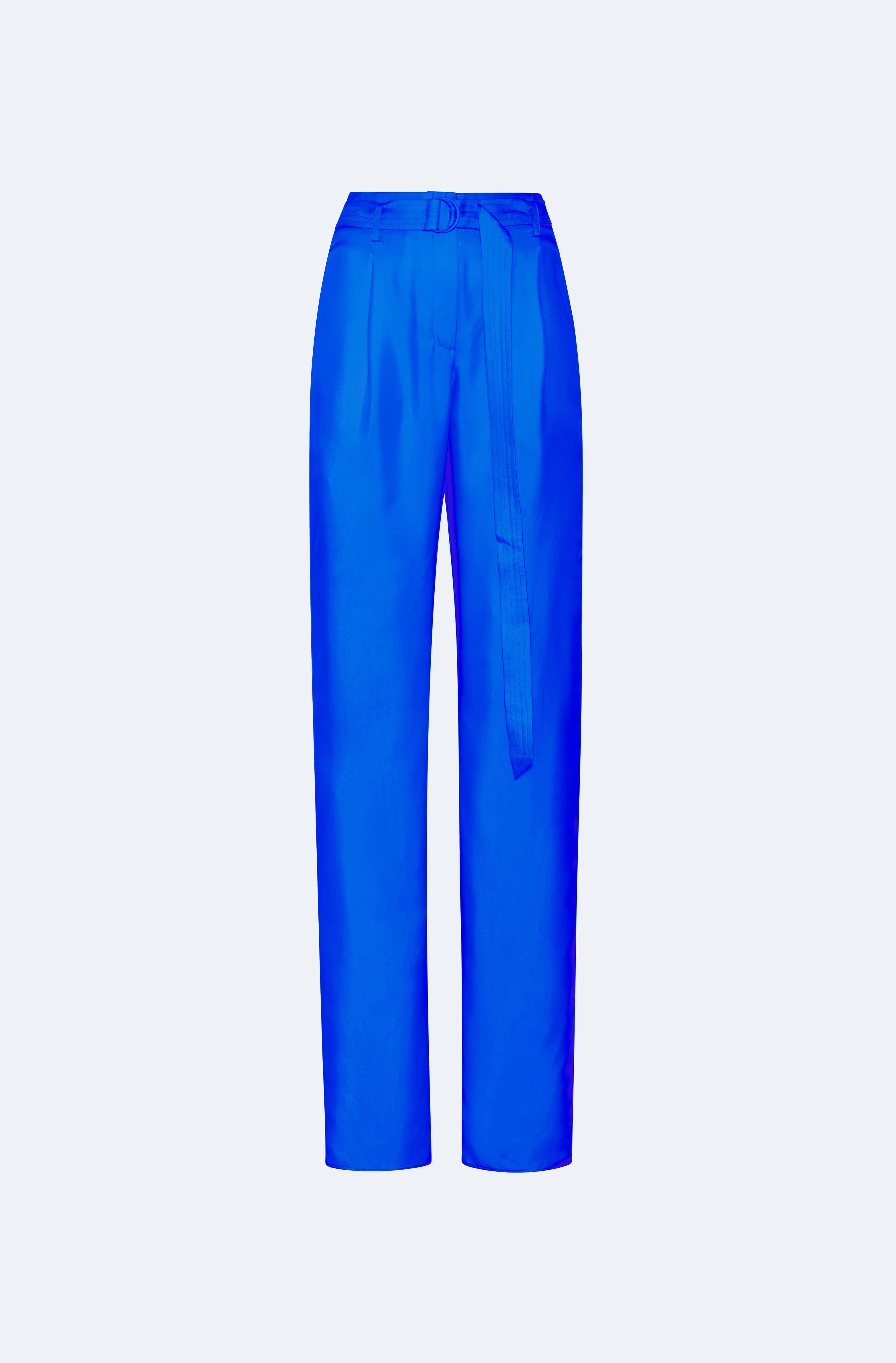 Silky Twill Belted Pant - 1