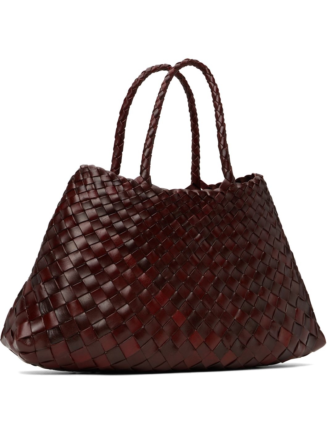 Burgundy Santa Croce Small Tote - 2
