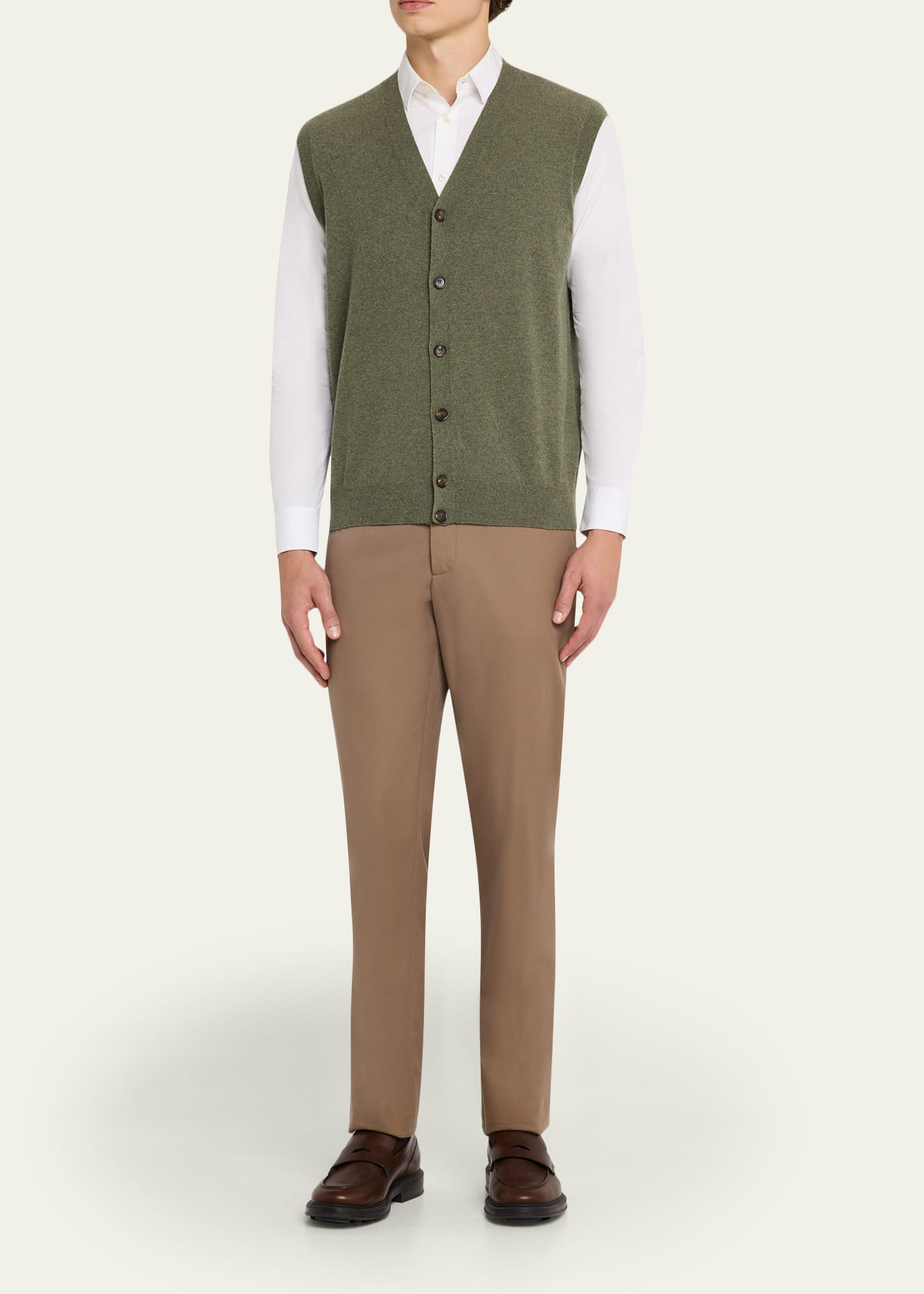 Men's Baby Cashmere Knit Classic-Fit Vest - 2