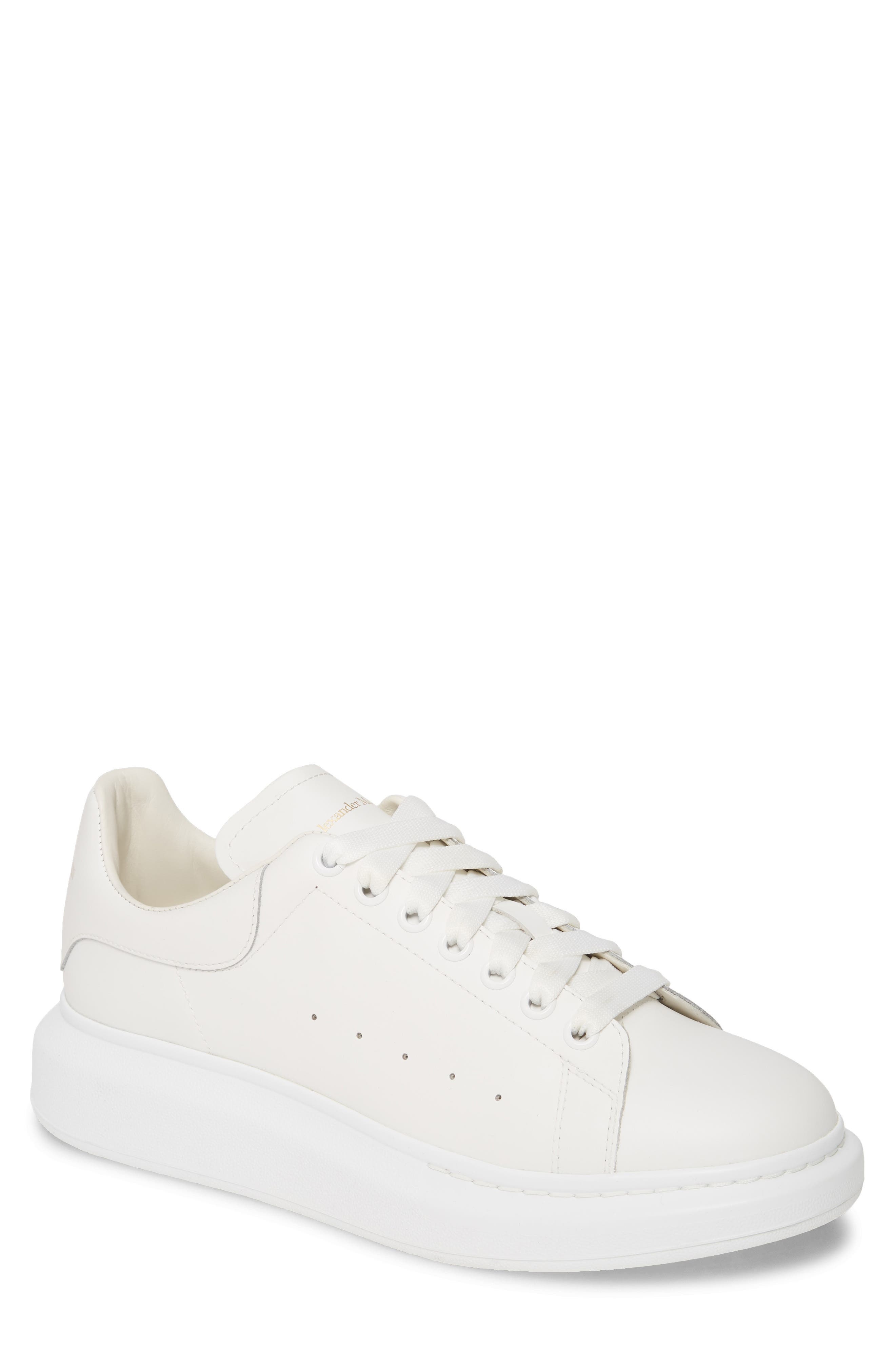 McQueen Oversize Sneaker in White/White at Nordstrom - 1