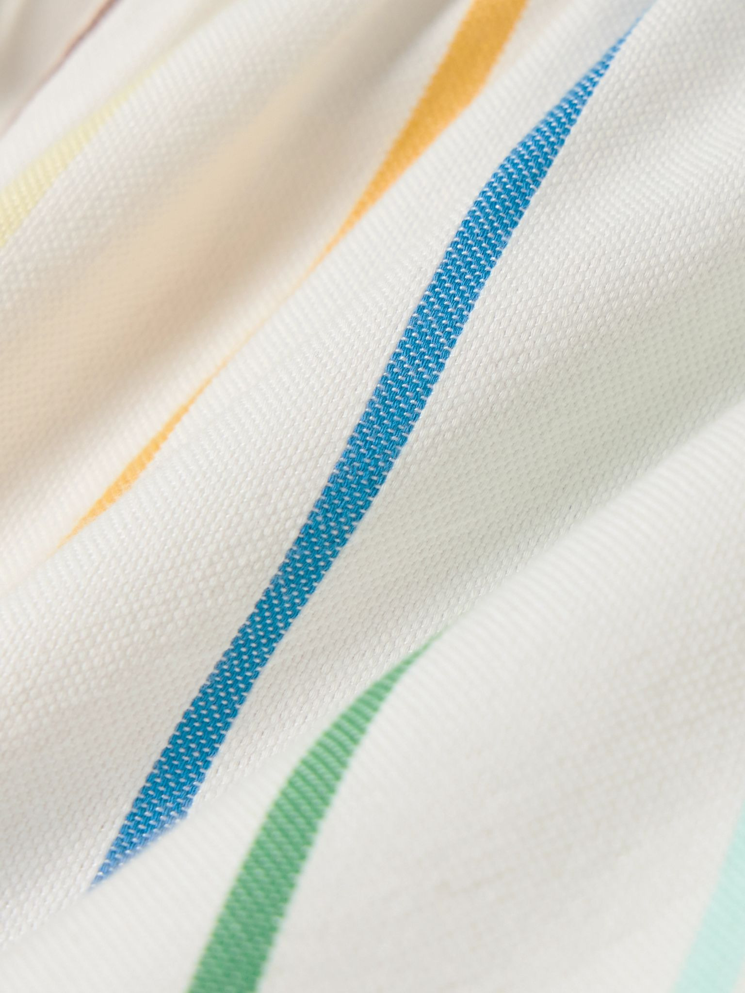 Striped cotton-blend shorts Off-white - 5