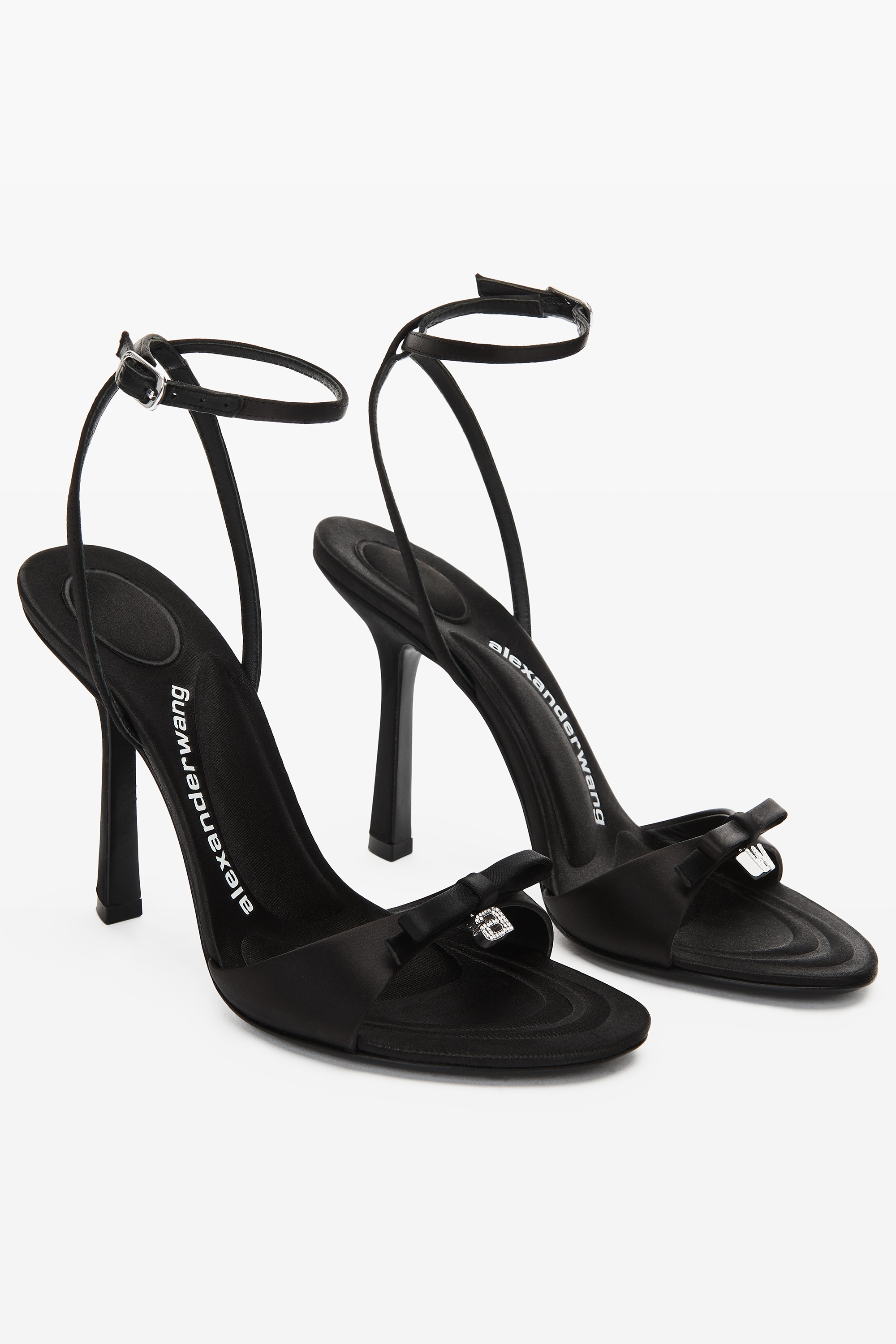 DAHLIA 105 BOW SANDAL IN SATIN - 3