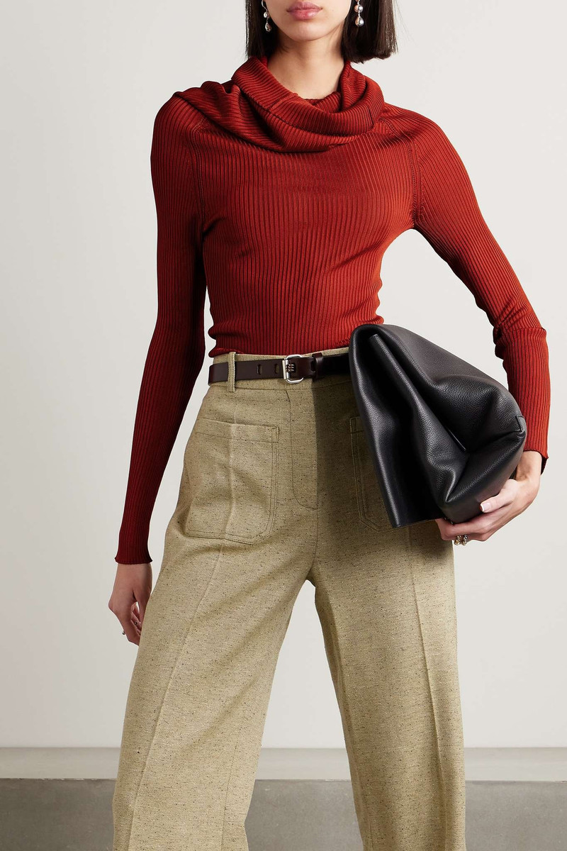 Ribbed-knit turleneck top 7
