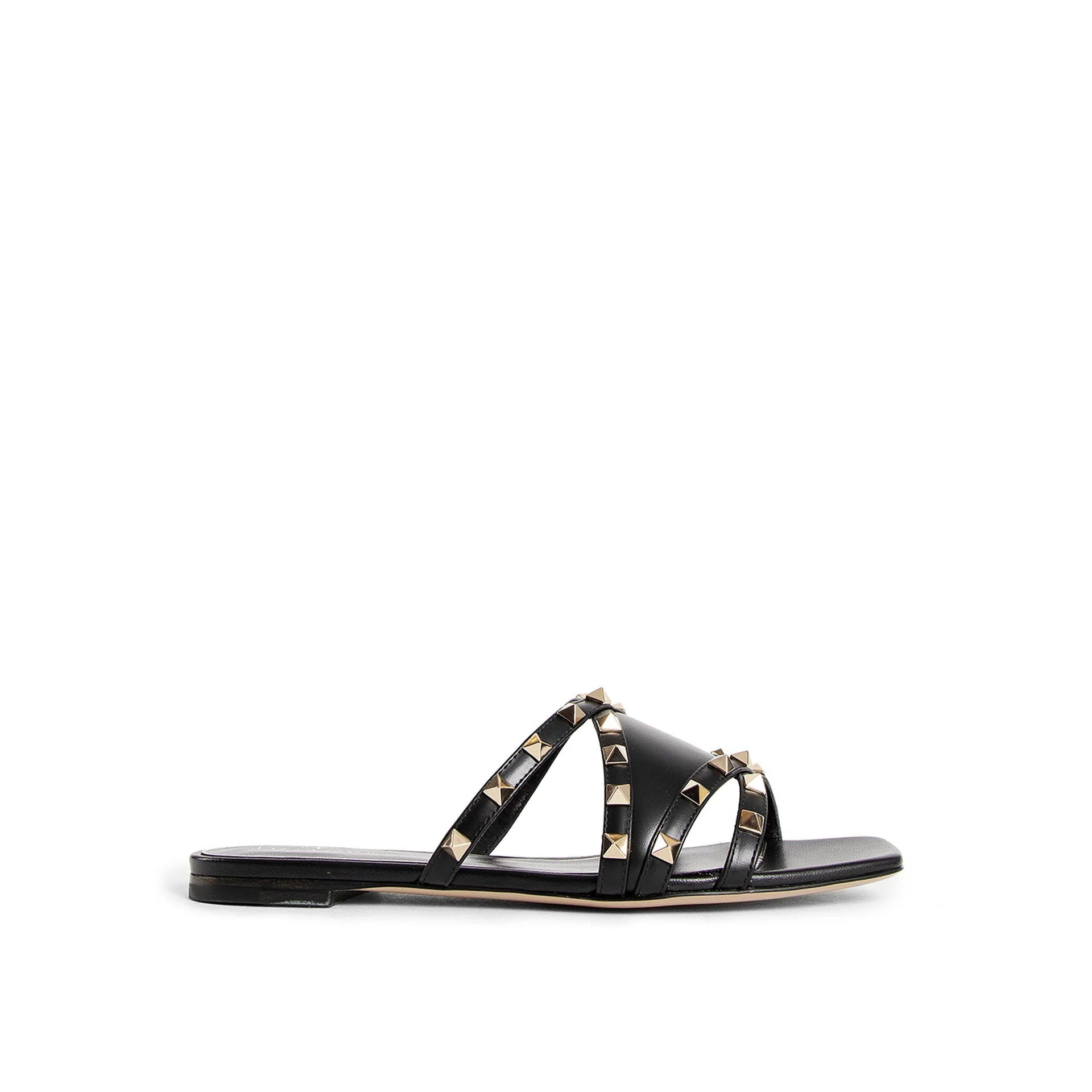 Valentino Garavani Rockstud Leather Flat Sandals Women - 5