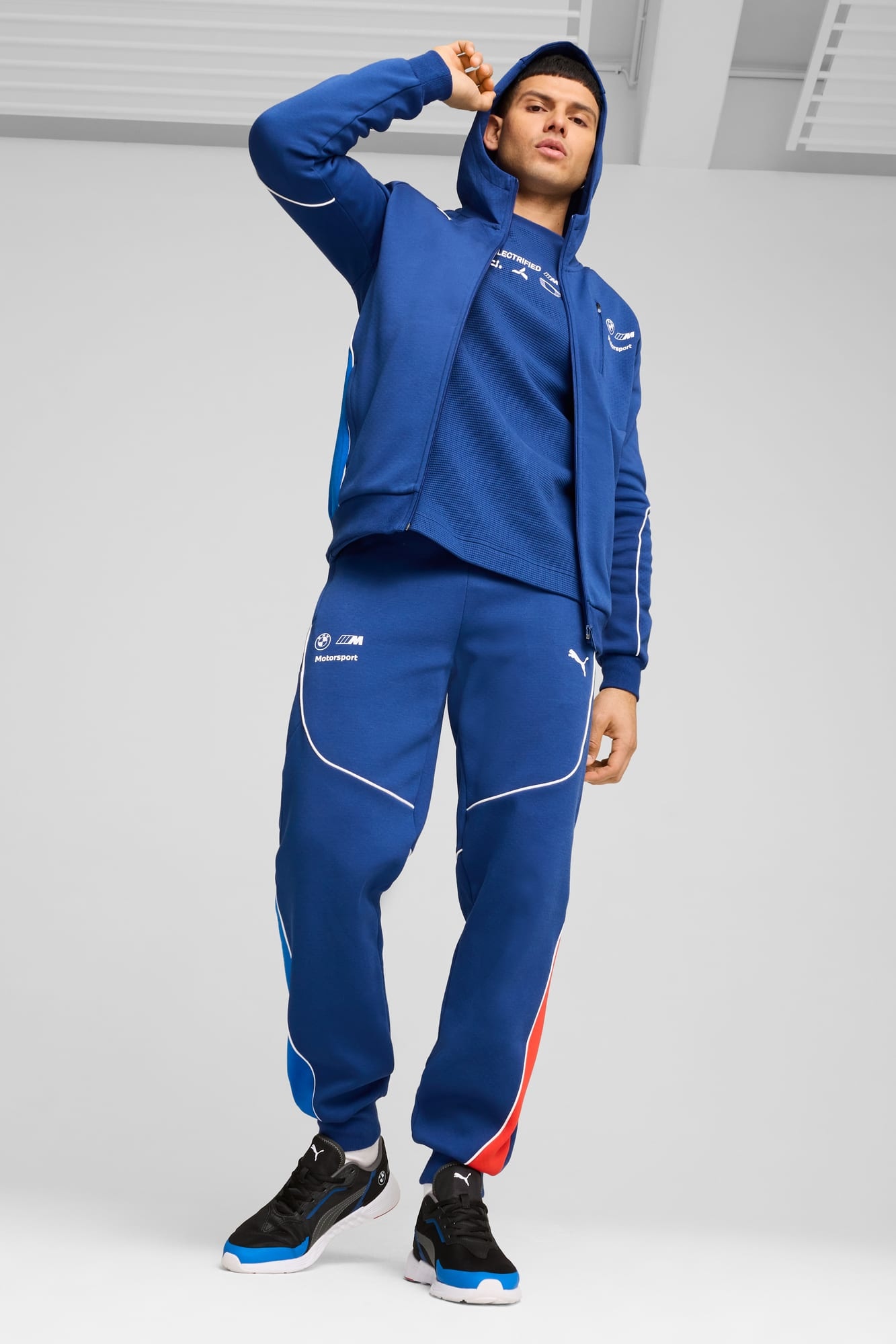 BMW M Motorsport Men's Hooded Sweat Jacket - 5