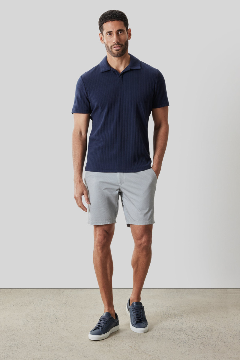 ROBERT BARAKETT Luca Open Collar Polo outlook