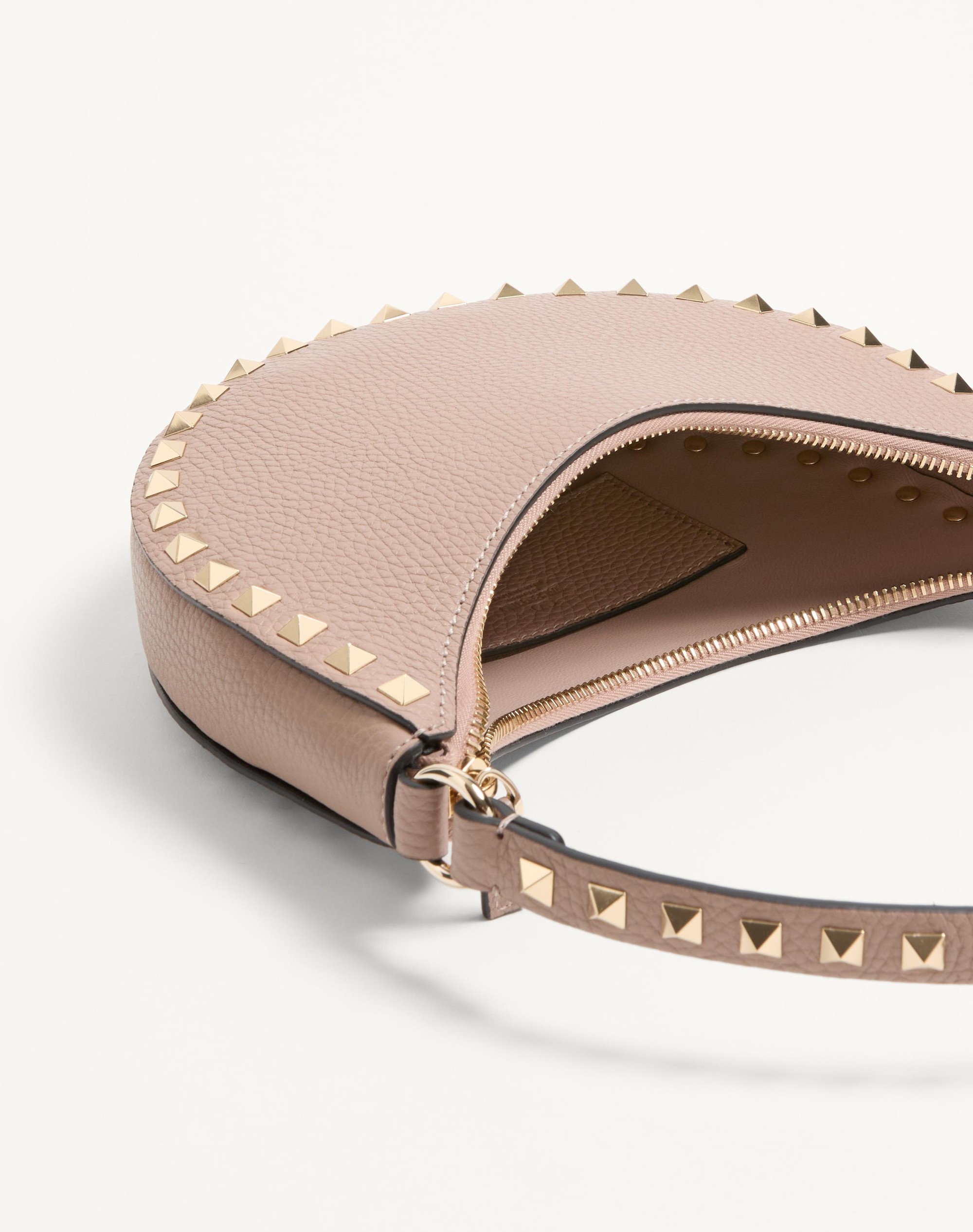 MINI ROCKSTUD HOBO BAG IN GRAINY CALFSKIN - 5