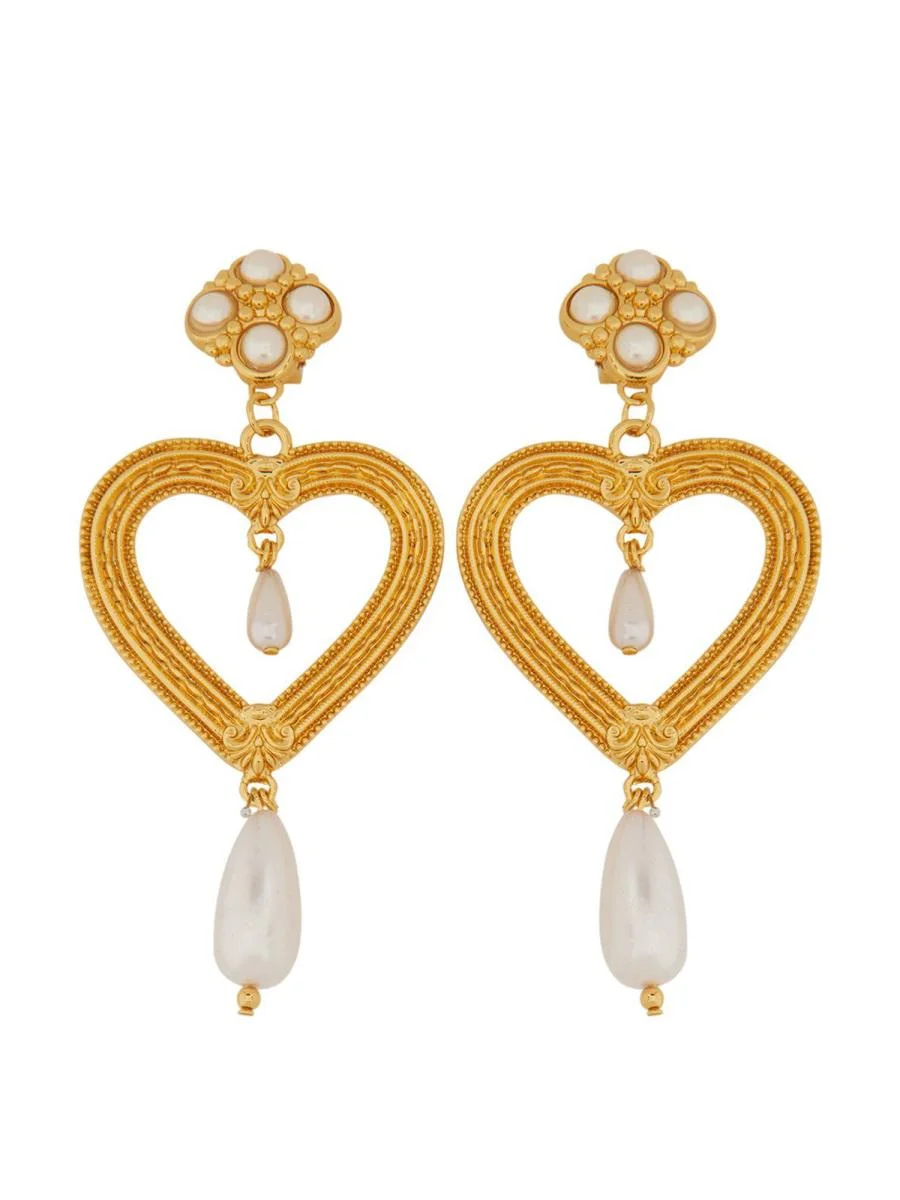MOSCHINO EARRINGS "HEART" - 1