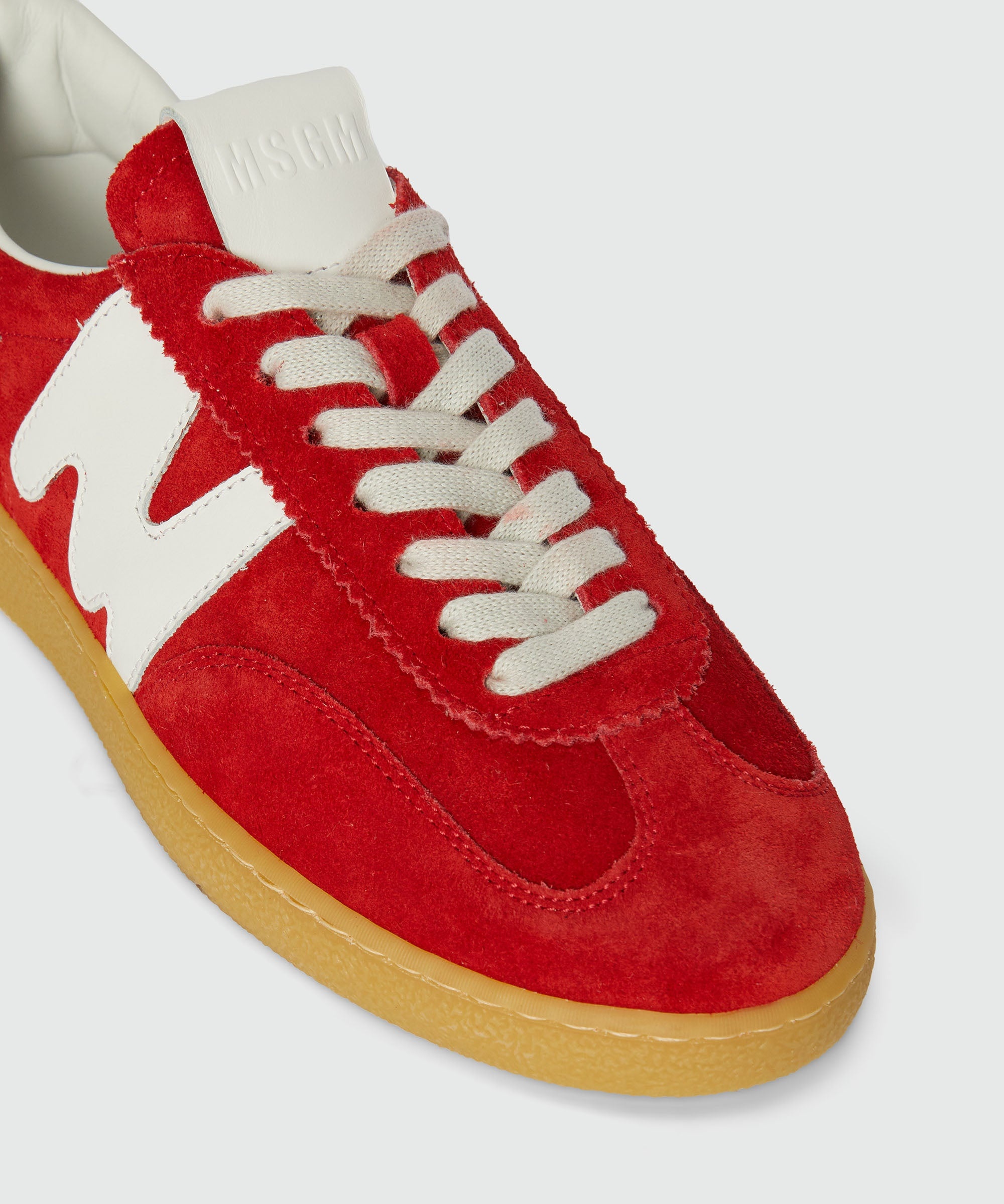 Red Retrò Trainer sneakers in "TheMwave" suede - 4