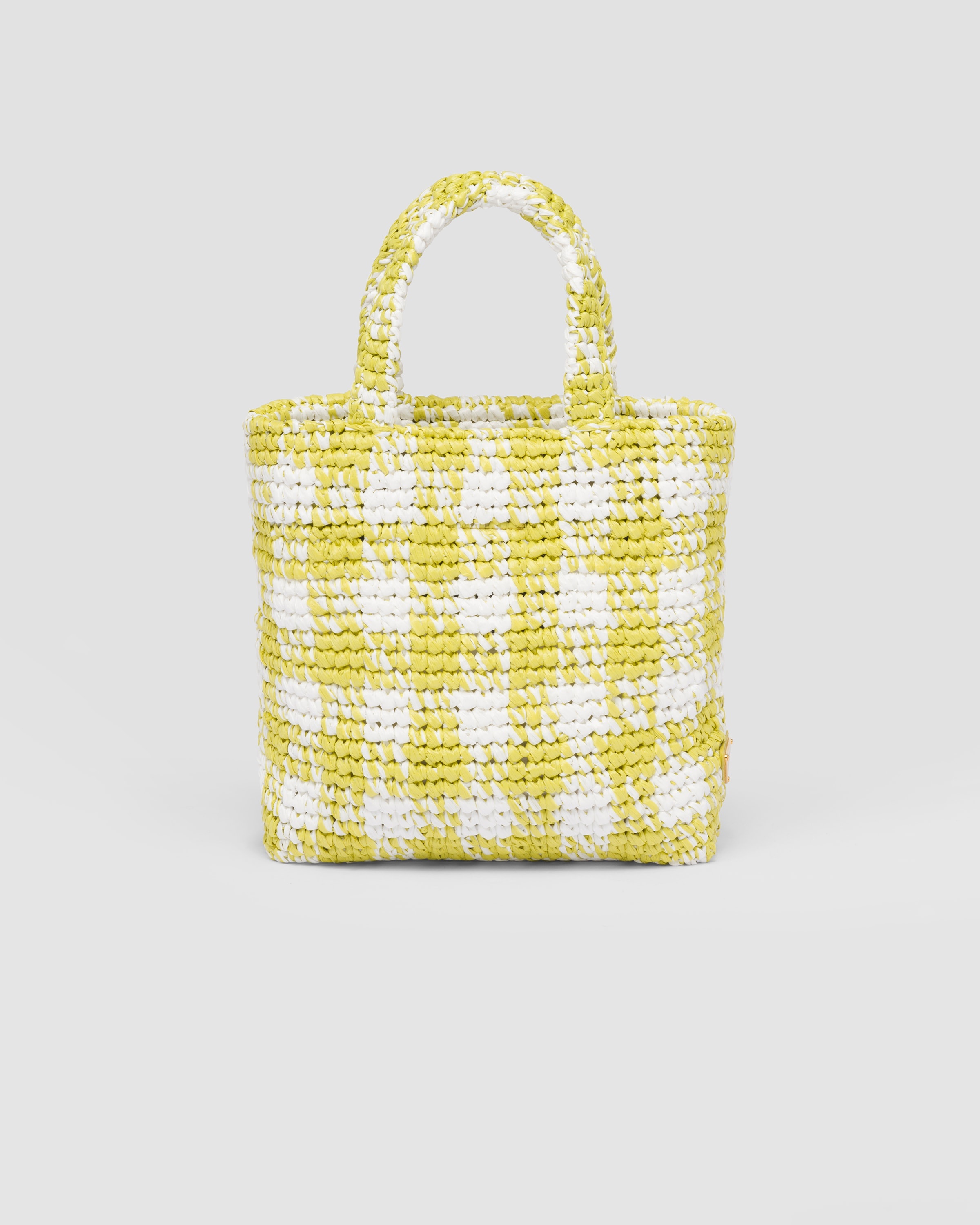 Shop Prada Small Crochet Tote Bag