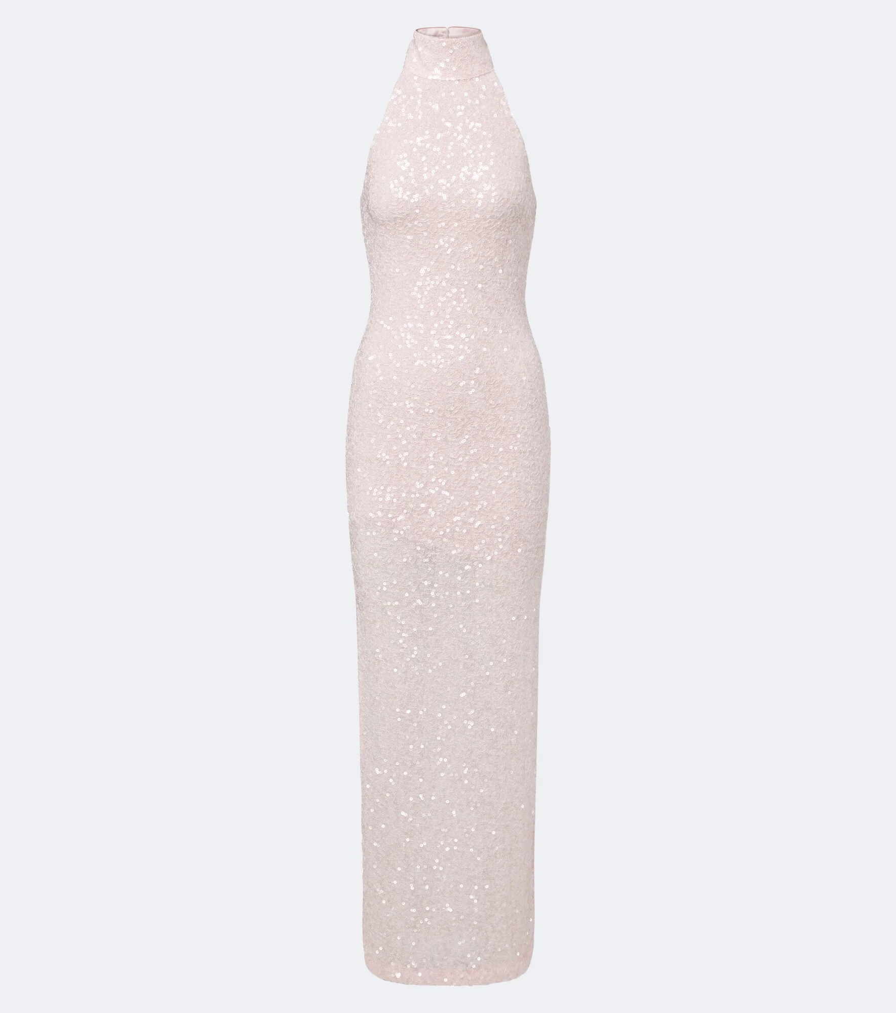 Sequined halterneck gown - 1