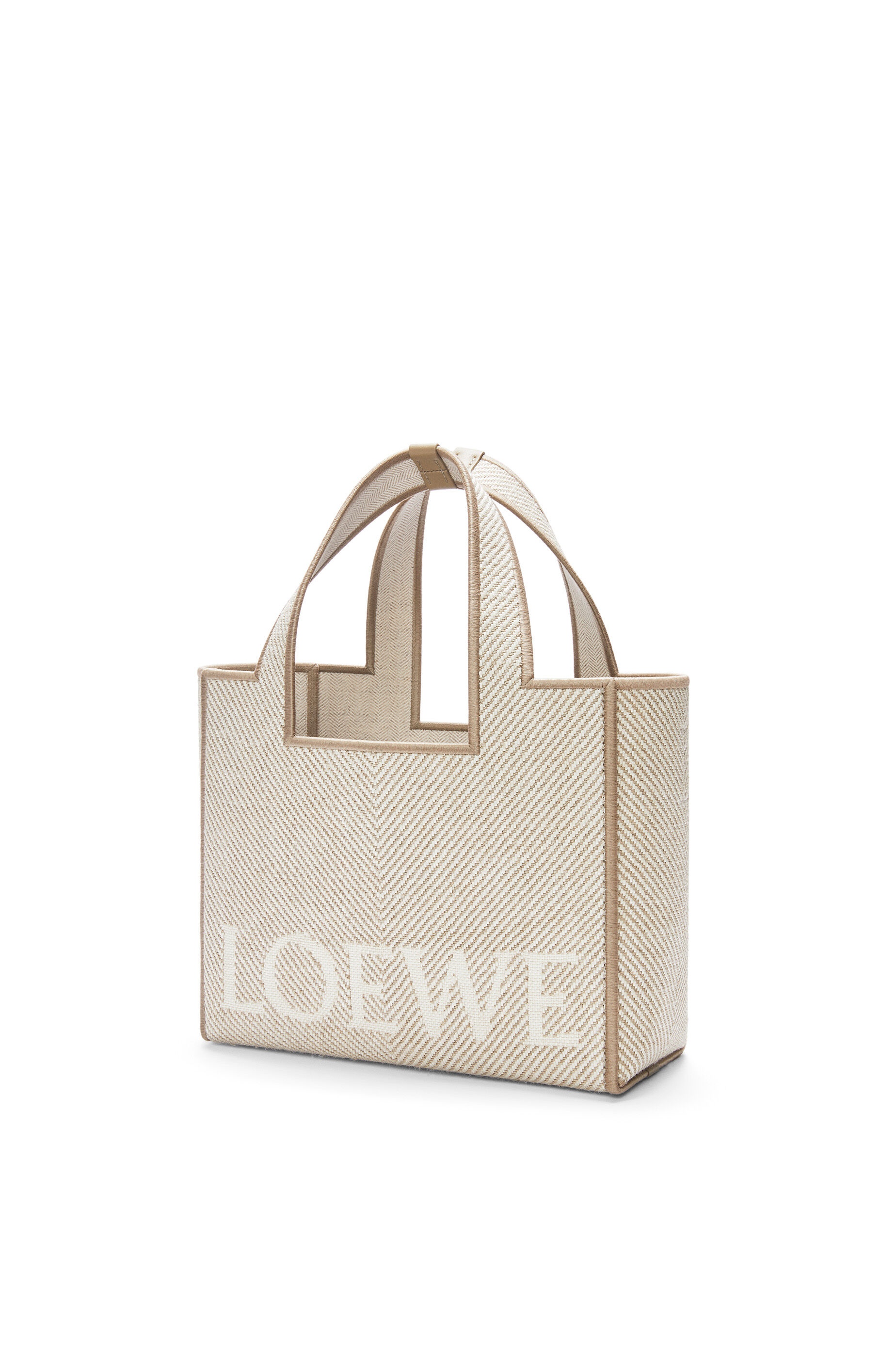 Small LOEWE Font tote in jacquard canvas - 2