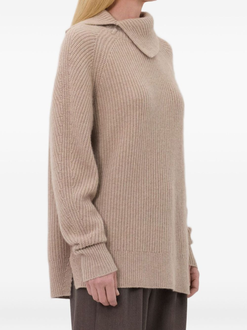 Cecil ribbed-stand collar sweater - 4