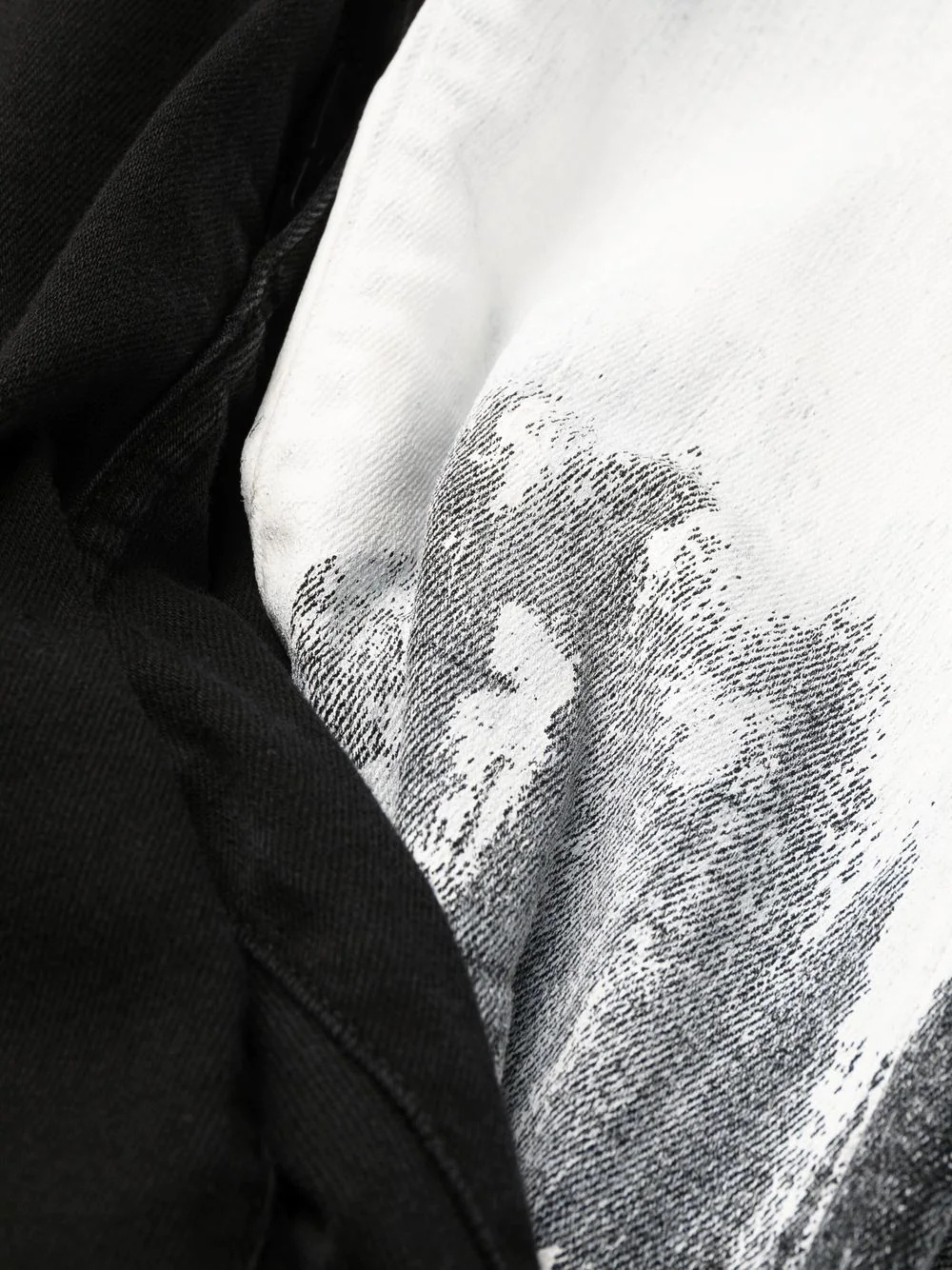 brushstroke-print slim-fit jeans - 6
