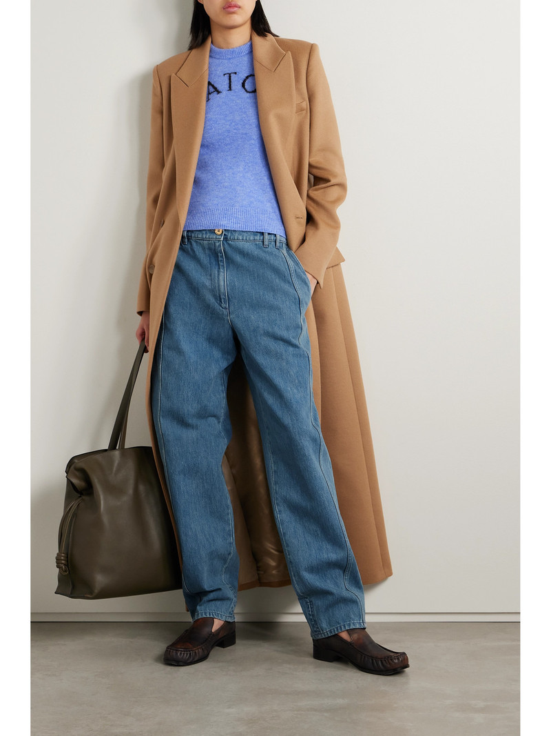 PATOU Paneled Mid-rise Straight-leg Jeans outlook