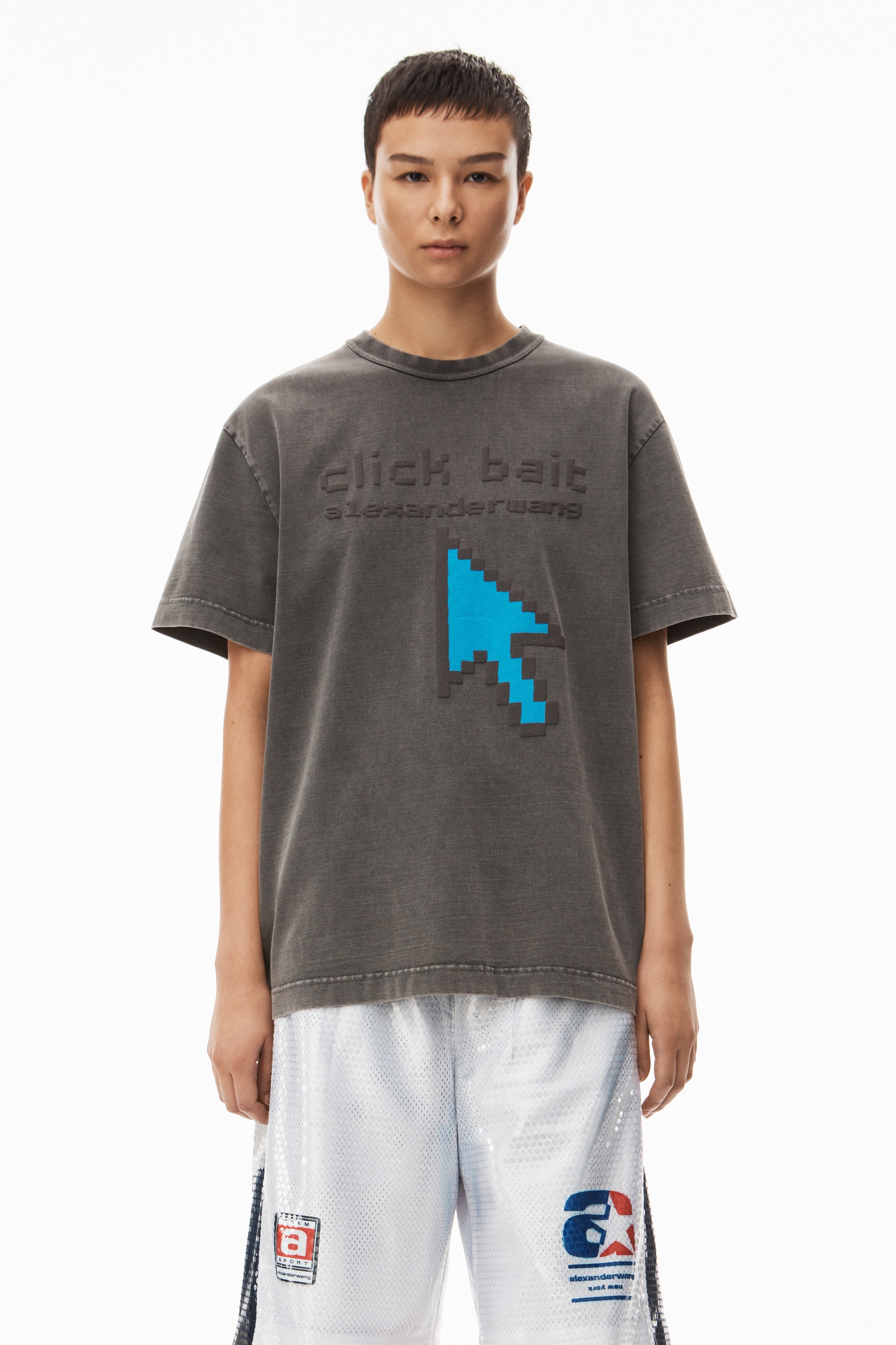 CLICKBAIT GRAPHIC TEE IN COMPACT JERSEY - 2