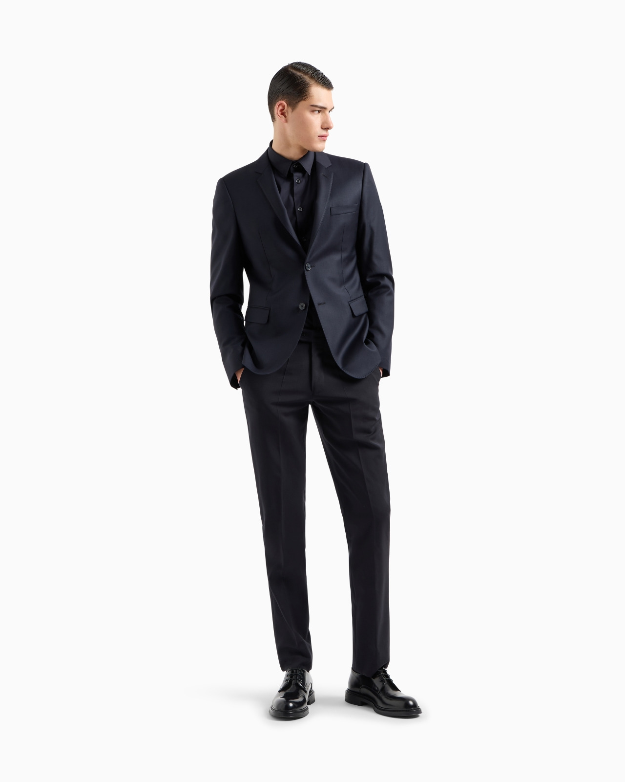Stretch cotton poplin shirt - 2