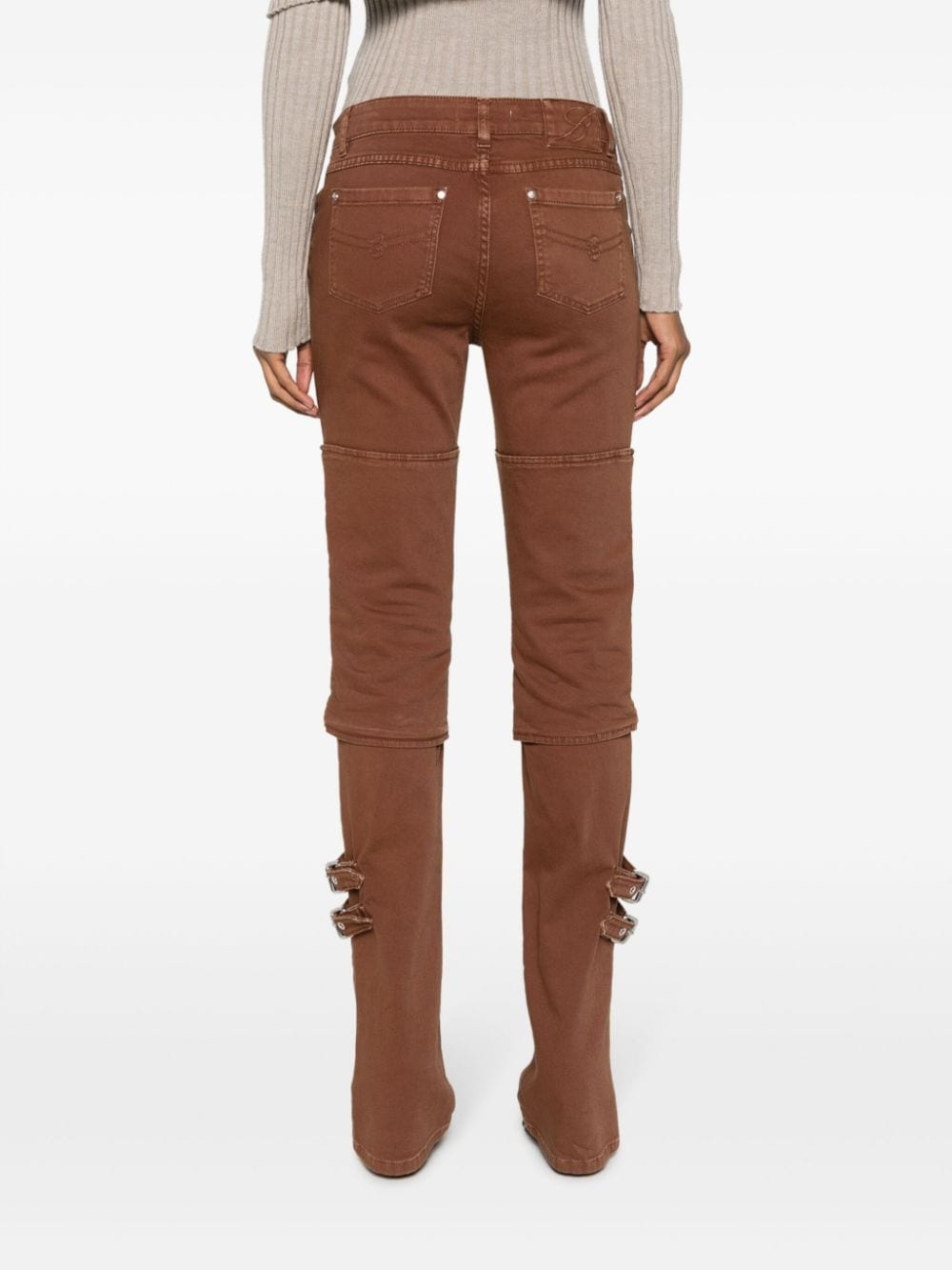buckle-detail jeans - 4