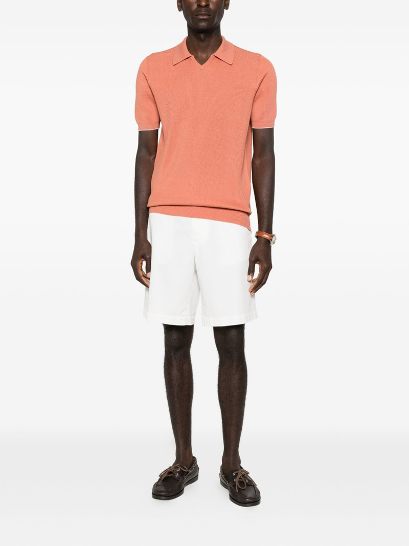 Brunello Cucinelli V-neck ribbed T-shirt outlook