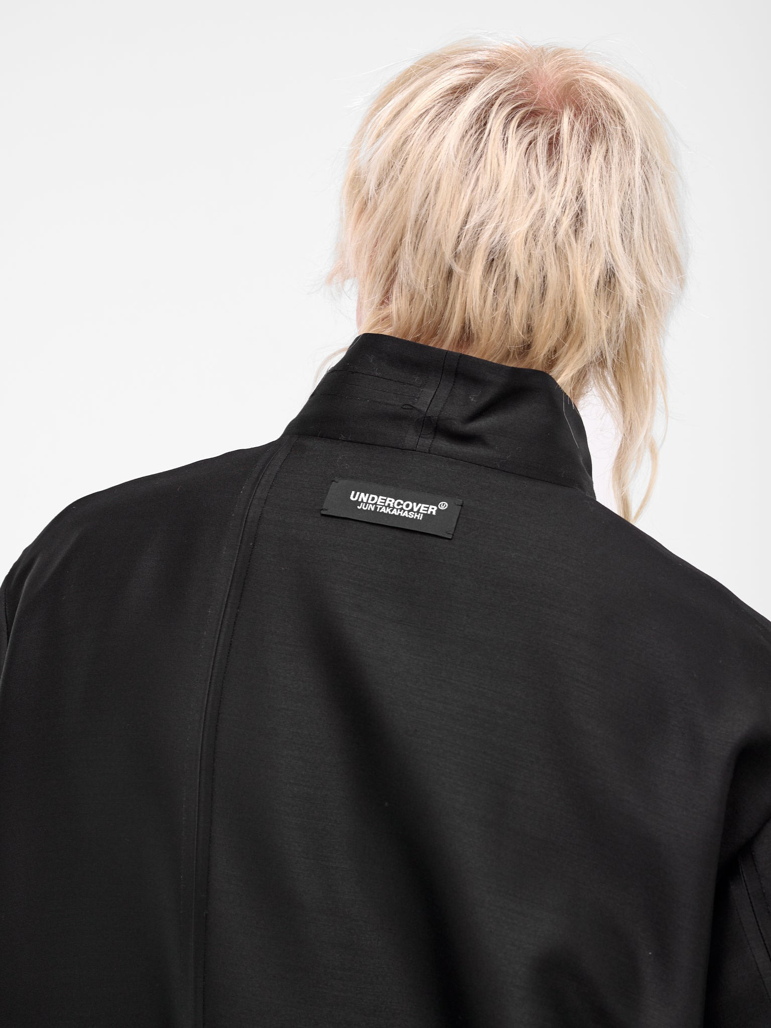 Black Deconstructed Zip Bomber Blouson - 5