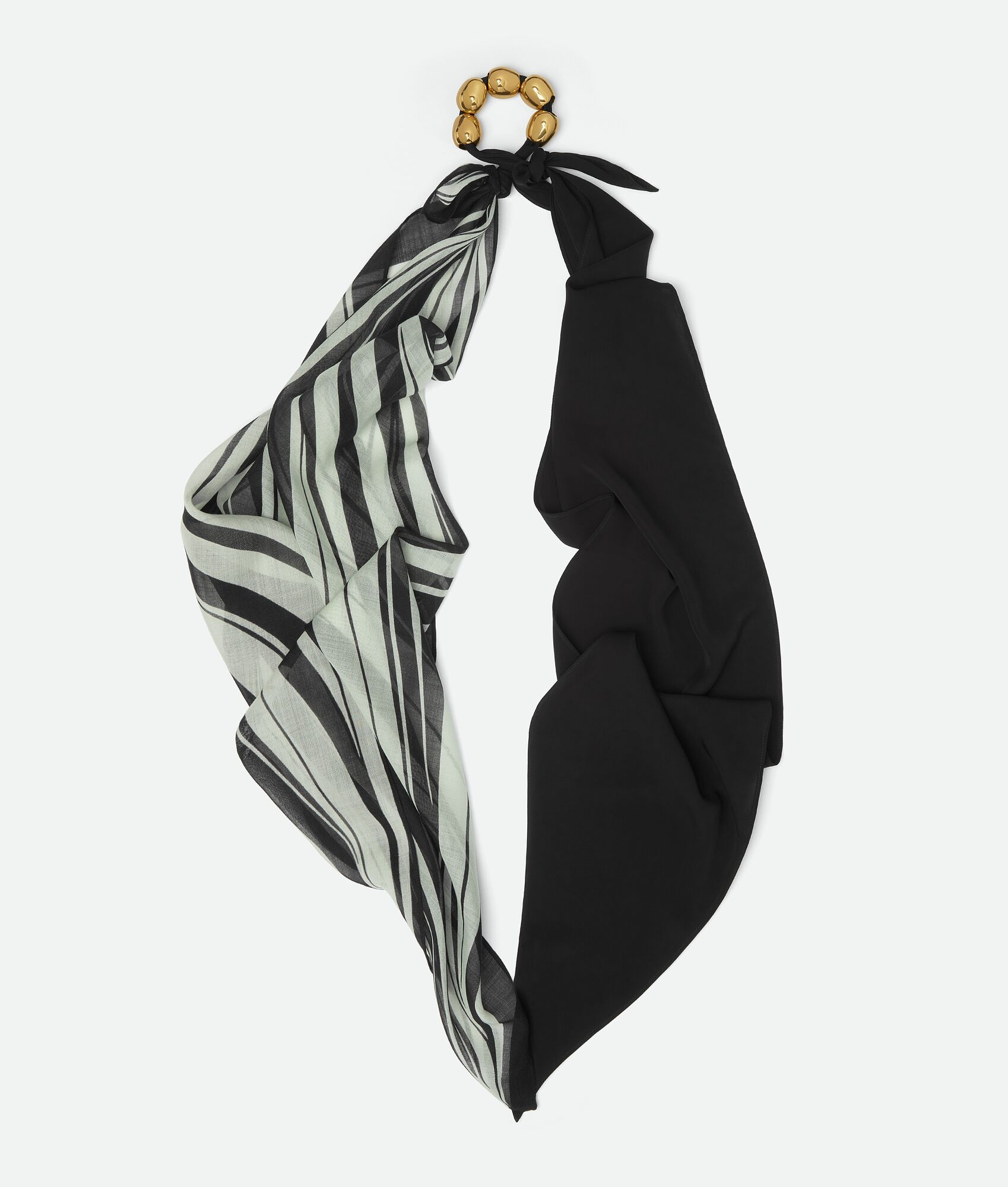 Printed Wool Beads Scarf - 4