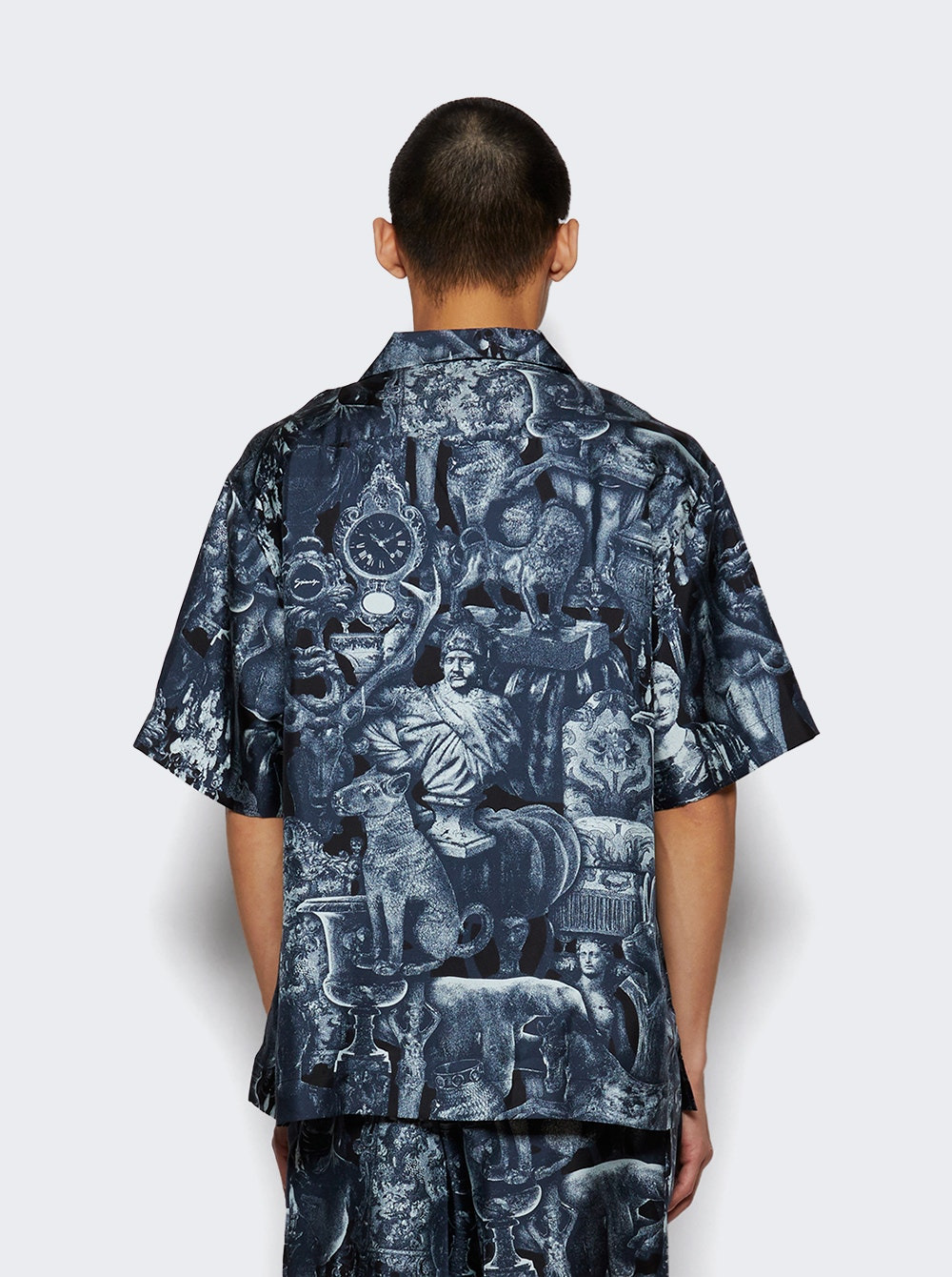 Shirt With Print Hubert Objects Black And Navy - 4