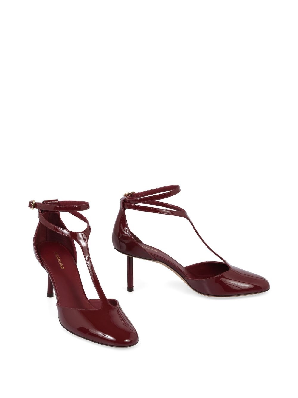 76mm Décolleté T-strap pumps - 2