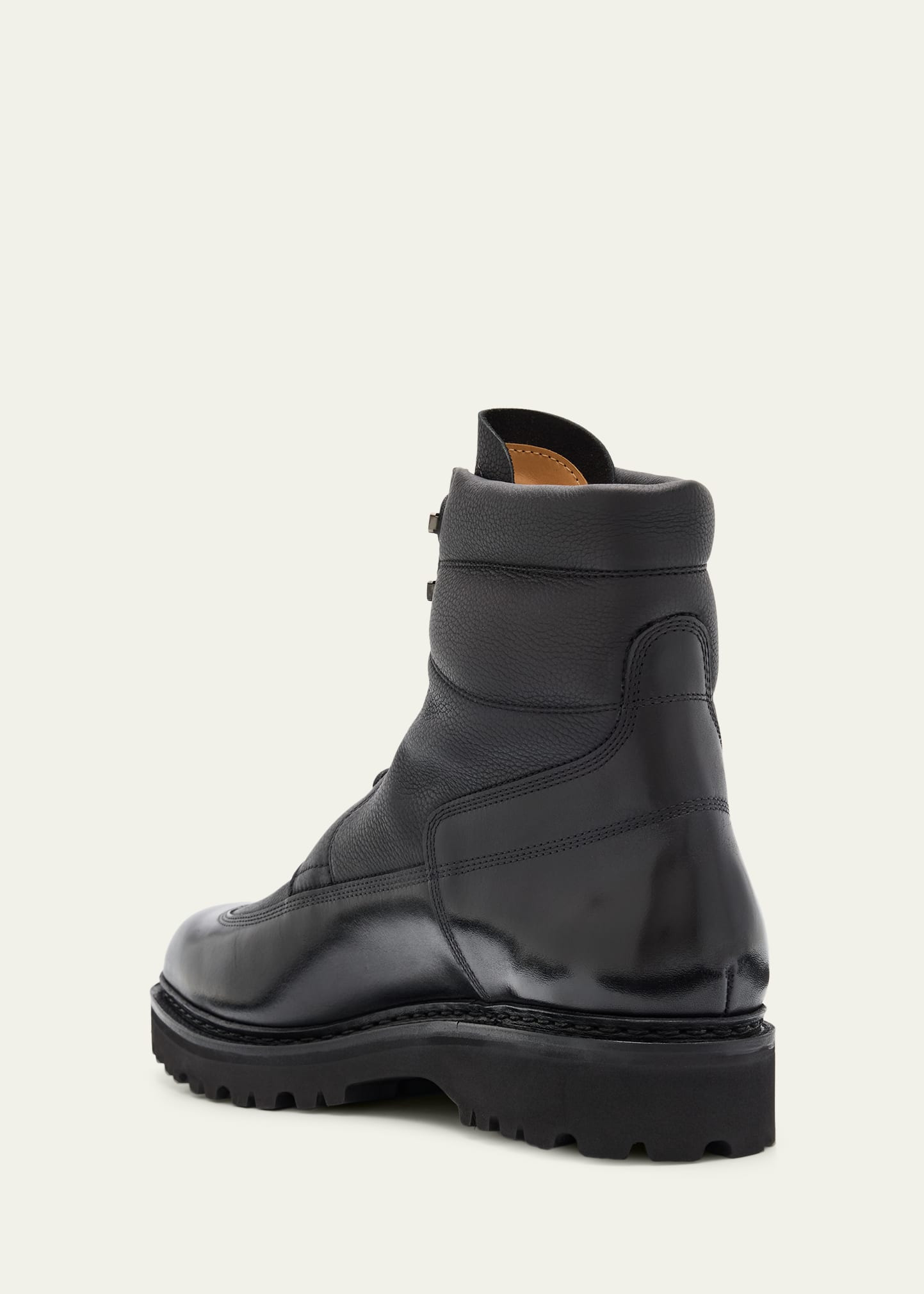 Men's Peak Rubber-Sole Leather Lace-Up Boots - 2