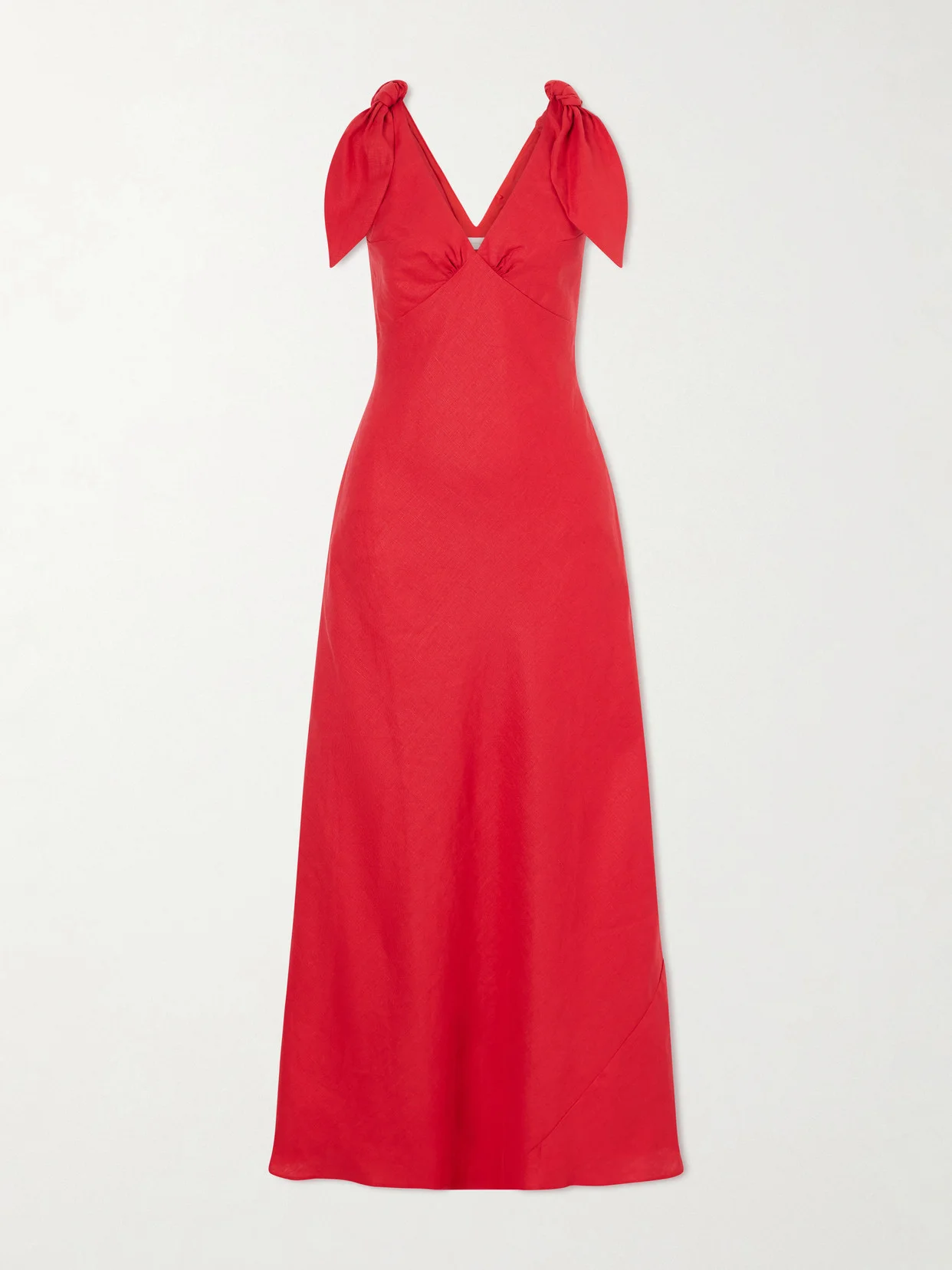 Solana Knot-detailed Linen Maxi Dress - 1