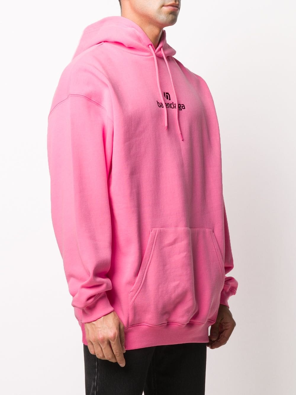 logo-embroidered hoodie - 3