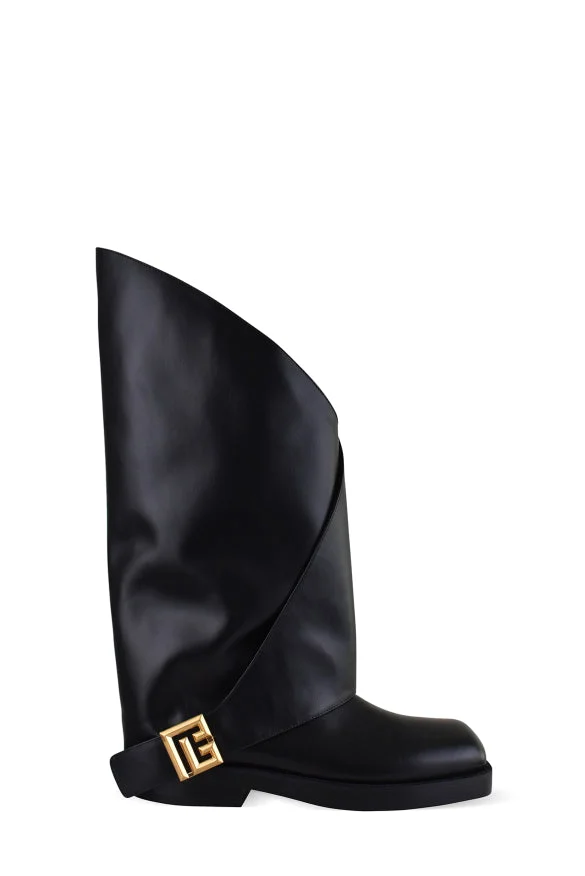 Balmain Women Twist Flat Boots - 1