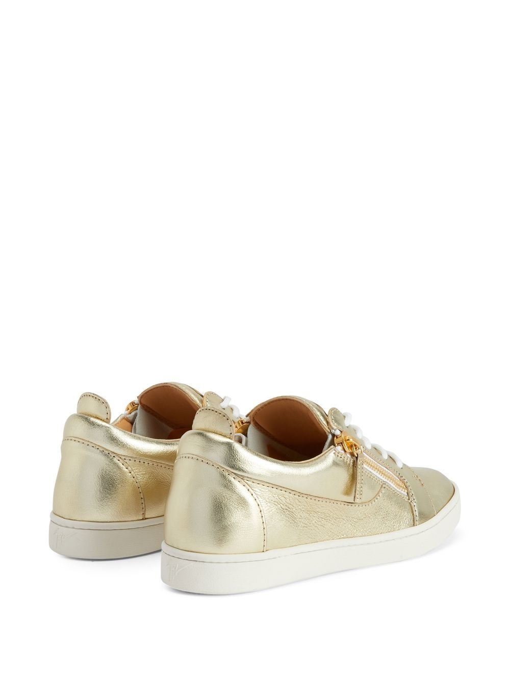 Nicki metallic lace-up sneakers - 3