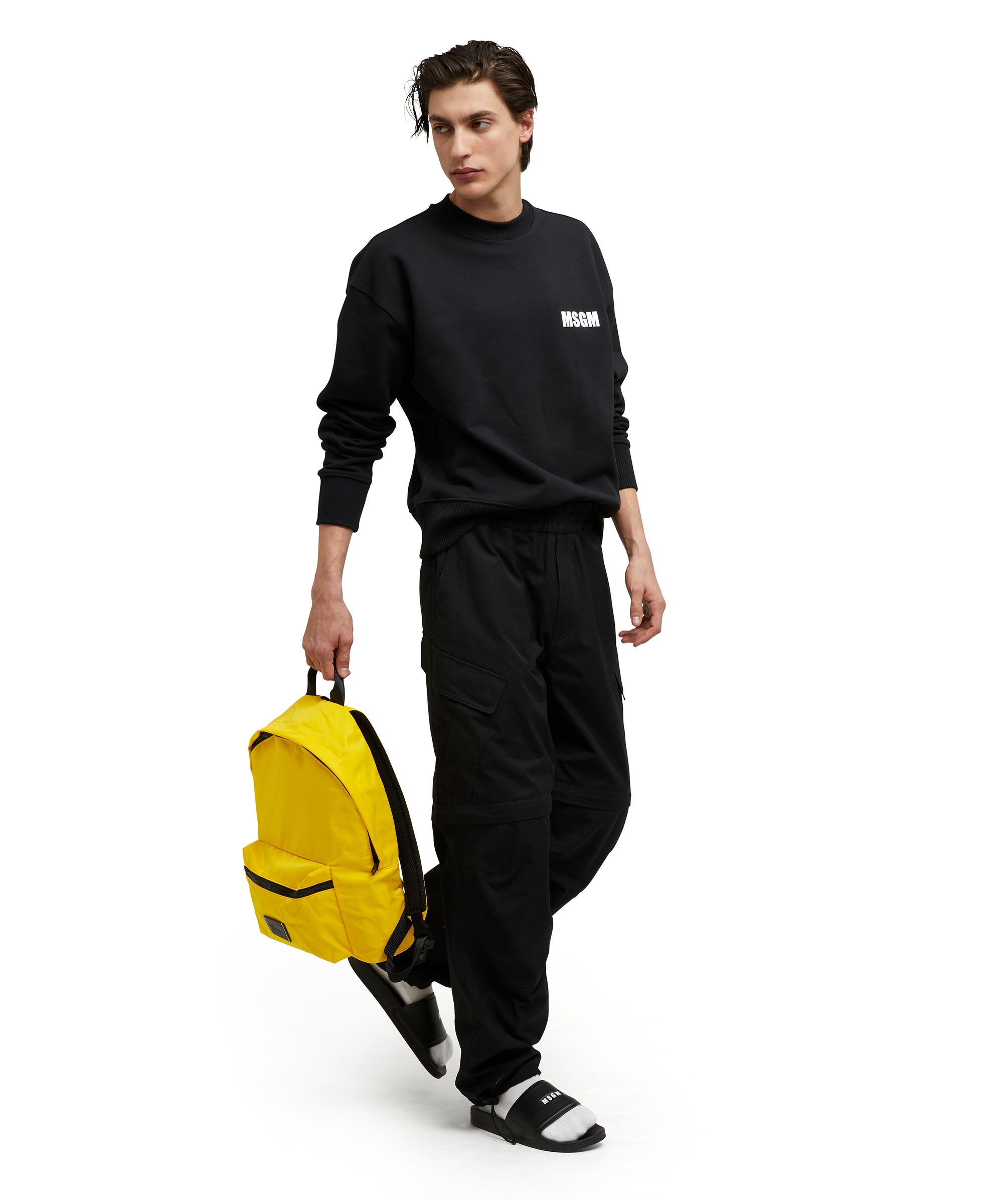 MSGM signature nylon backpack - 5