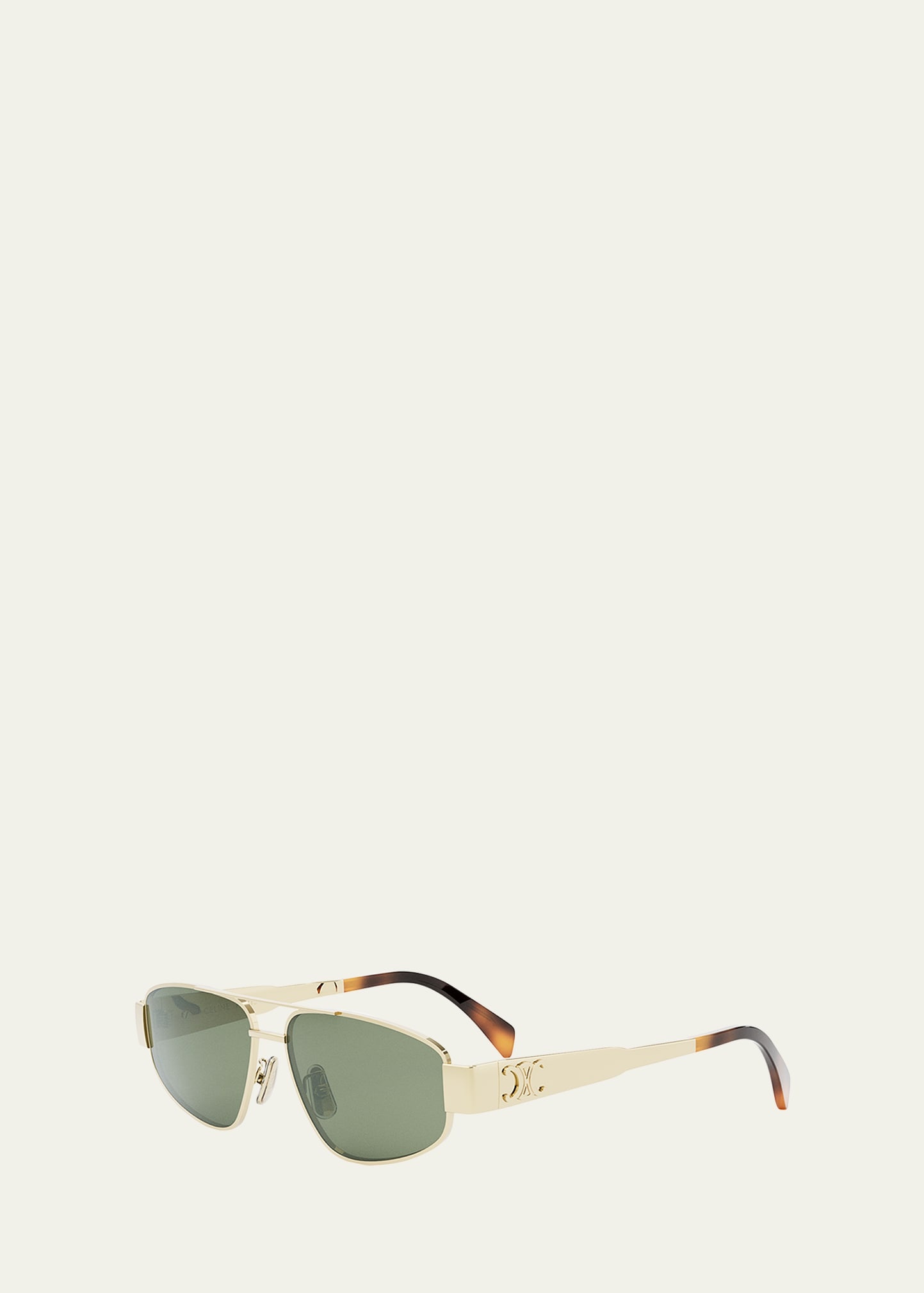 Men's Triomphe Pilot Metal Sunglasses - 2
