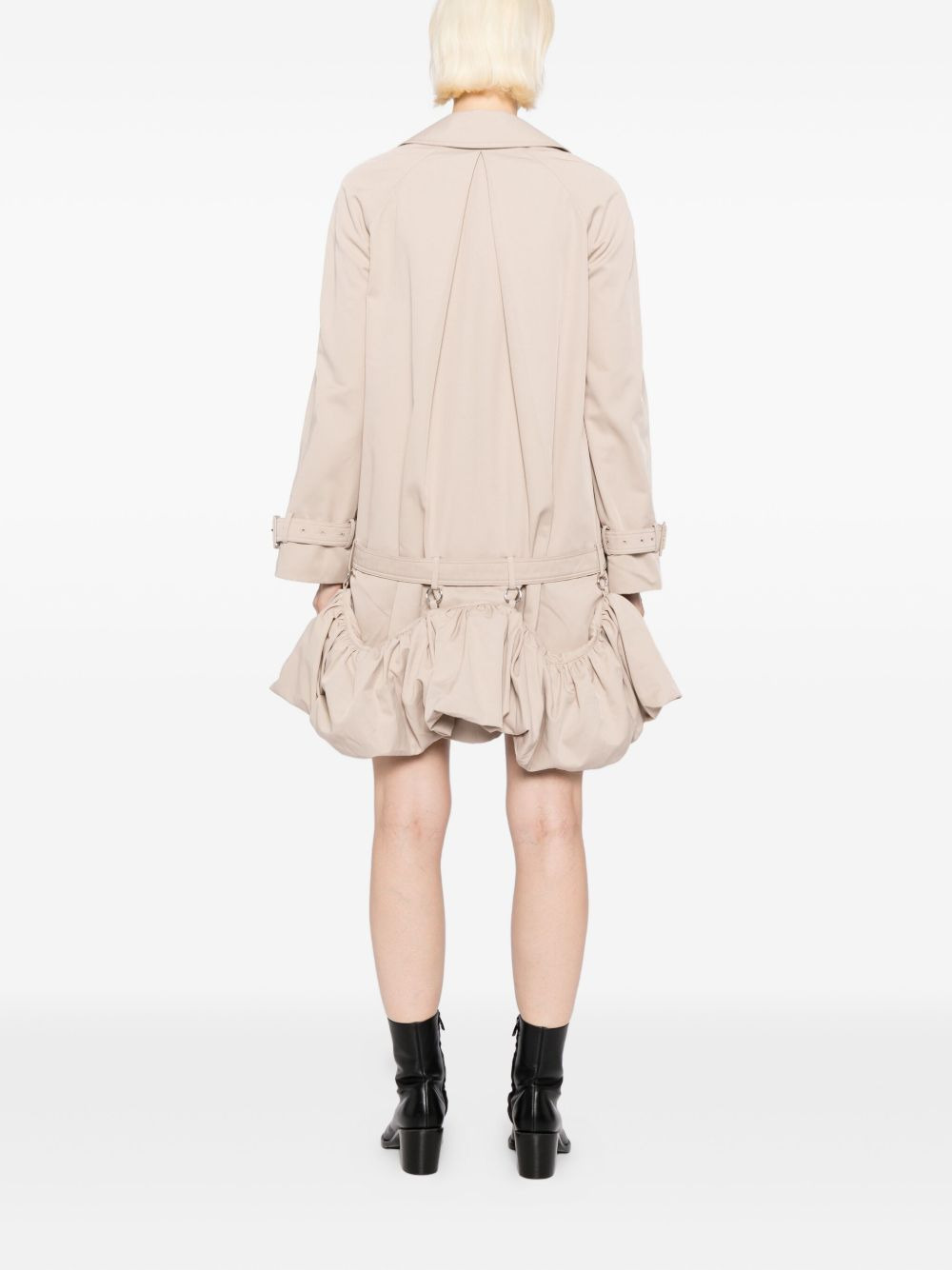 puffed-hem dress - 4