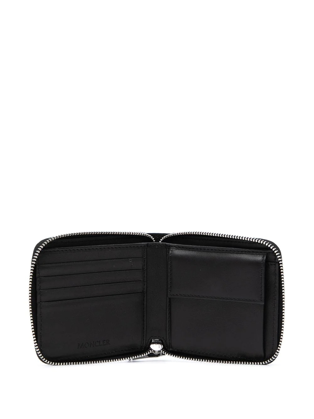 logo-debossed zip-around wallet - 3