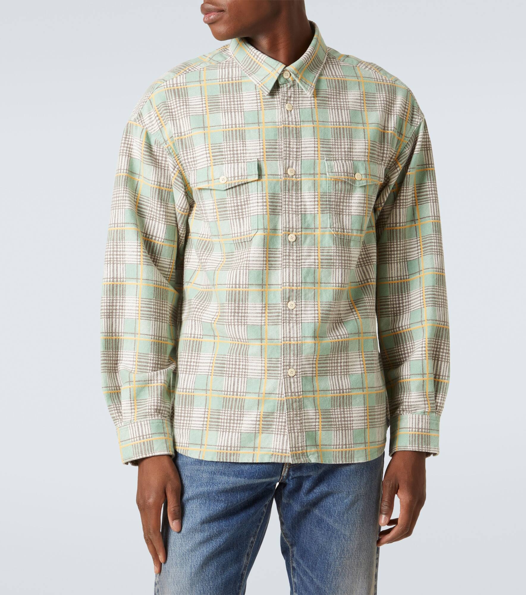 Pioneer plaid cotton flannel shirt - 3