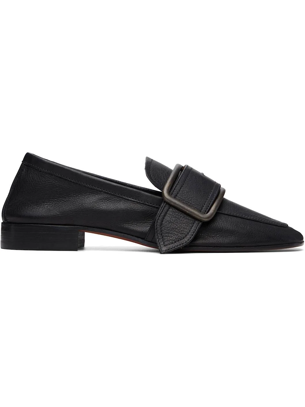 Black Buckle Loafers - 1