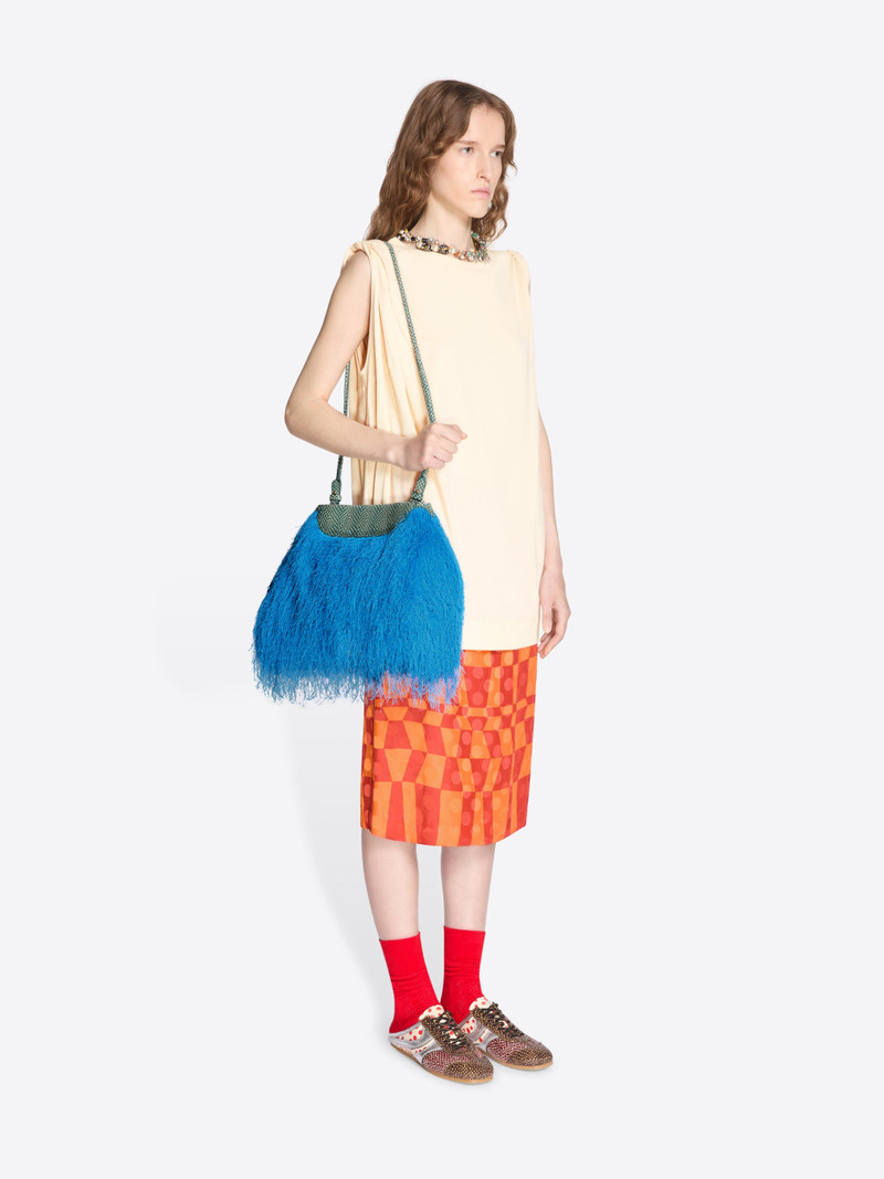 RUFFLED CROSSBODY CLUTCH BAG 6
