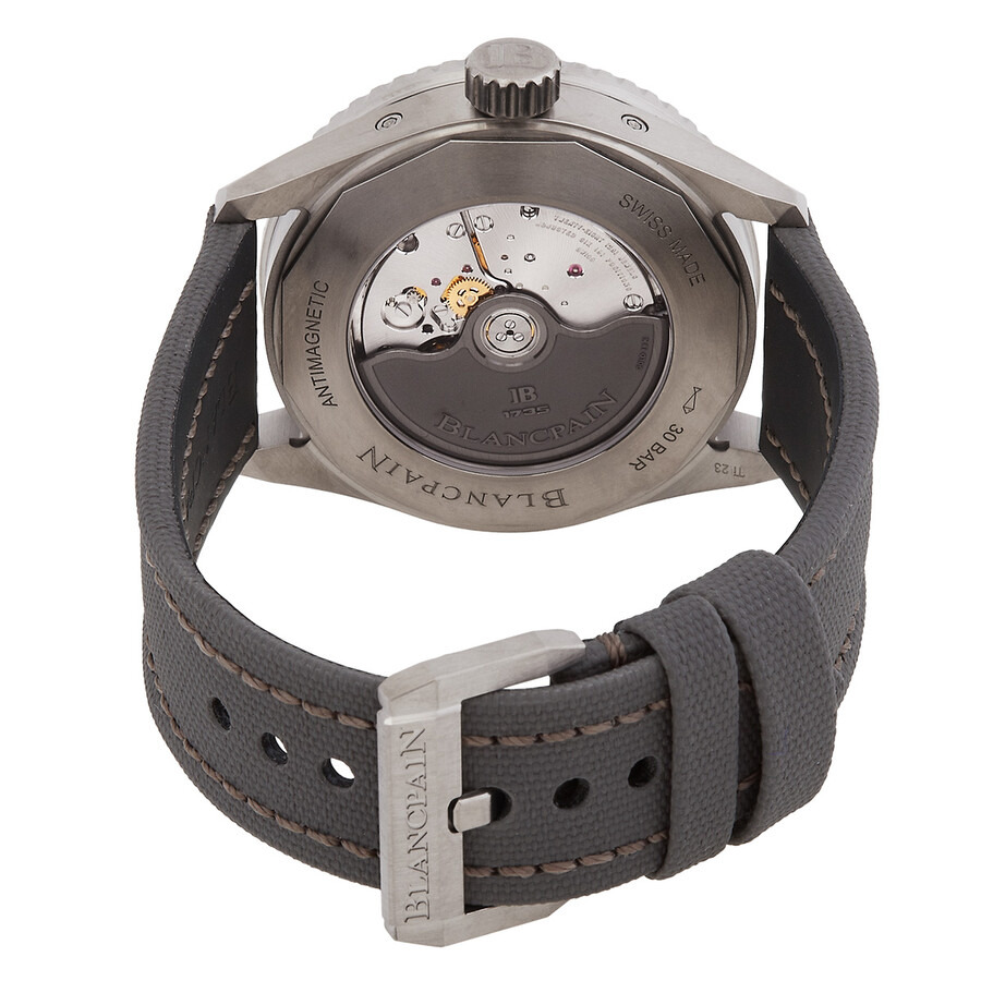 Blancpain Fifty Fathoms Bathyscaphe Quantième Automatic Grey Dial Men's Watch 5054-1210-G52A - 3