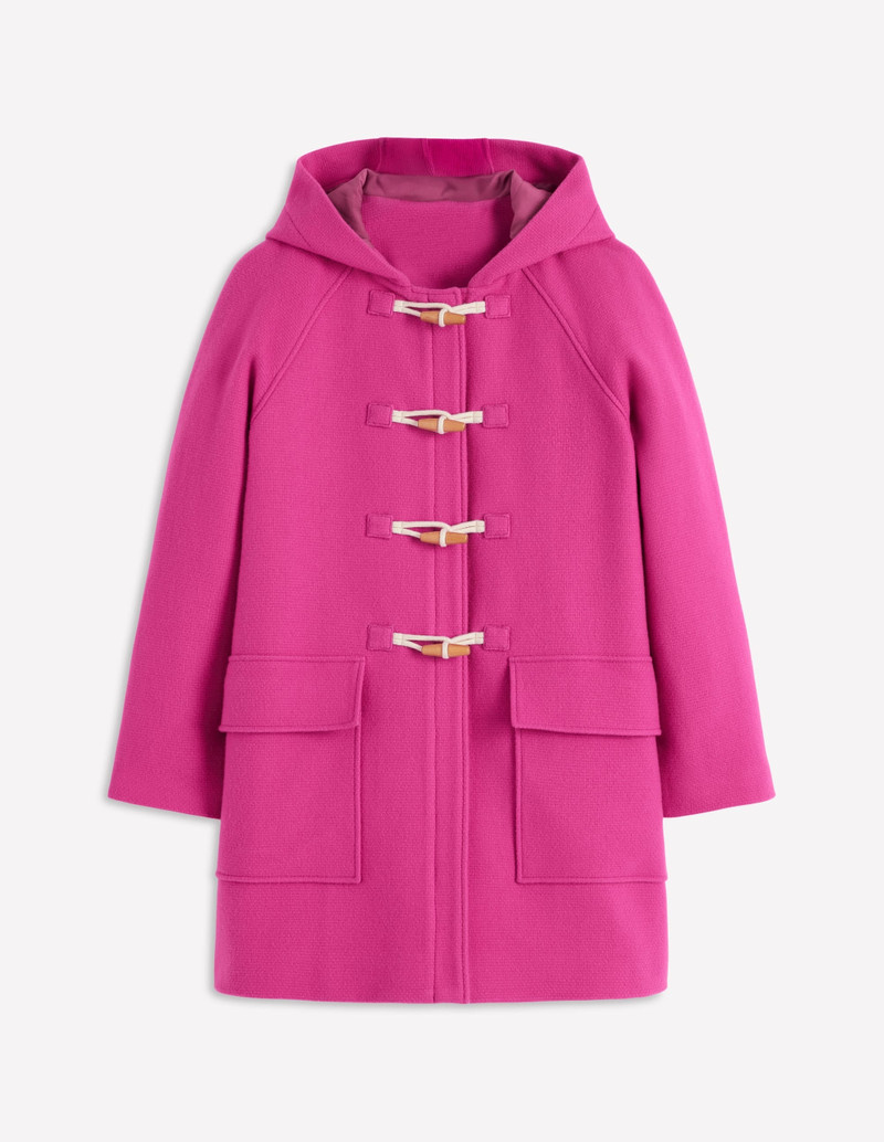 Swing Duffle Coat-Pink Peony 1