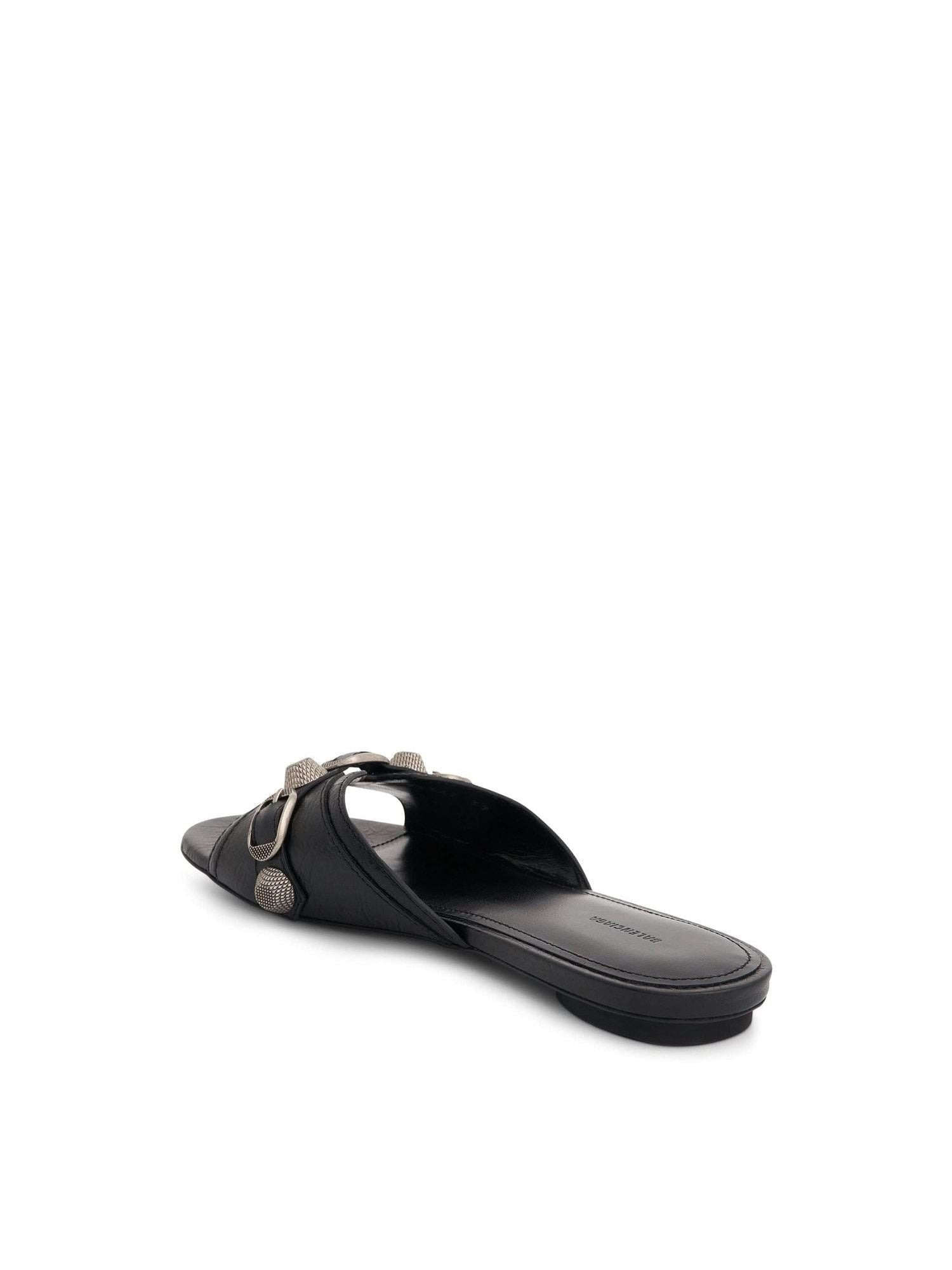 Cagole Sandal in Black/Silver - 3