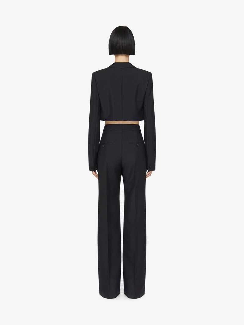 FLARE TAILORED PANTS IN WOOL AND MOHAIR 4
