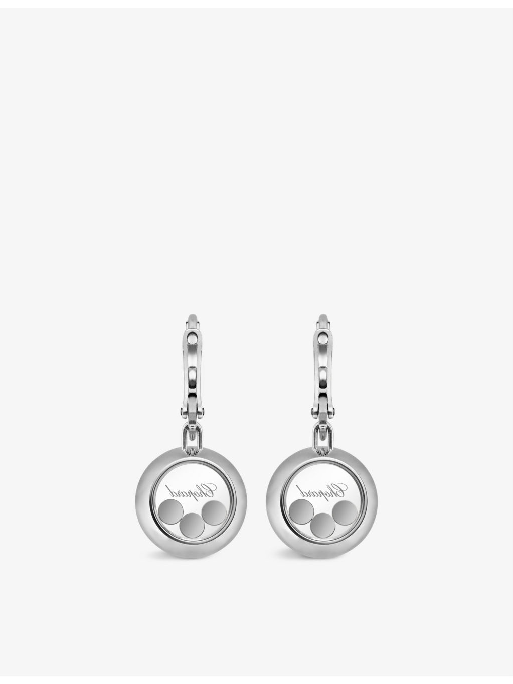 Happy Diamonds 18ct white-gold and diamond earrings - 3