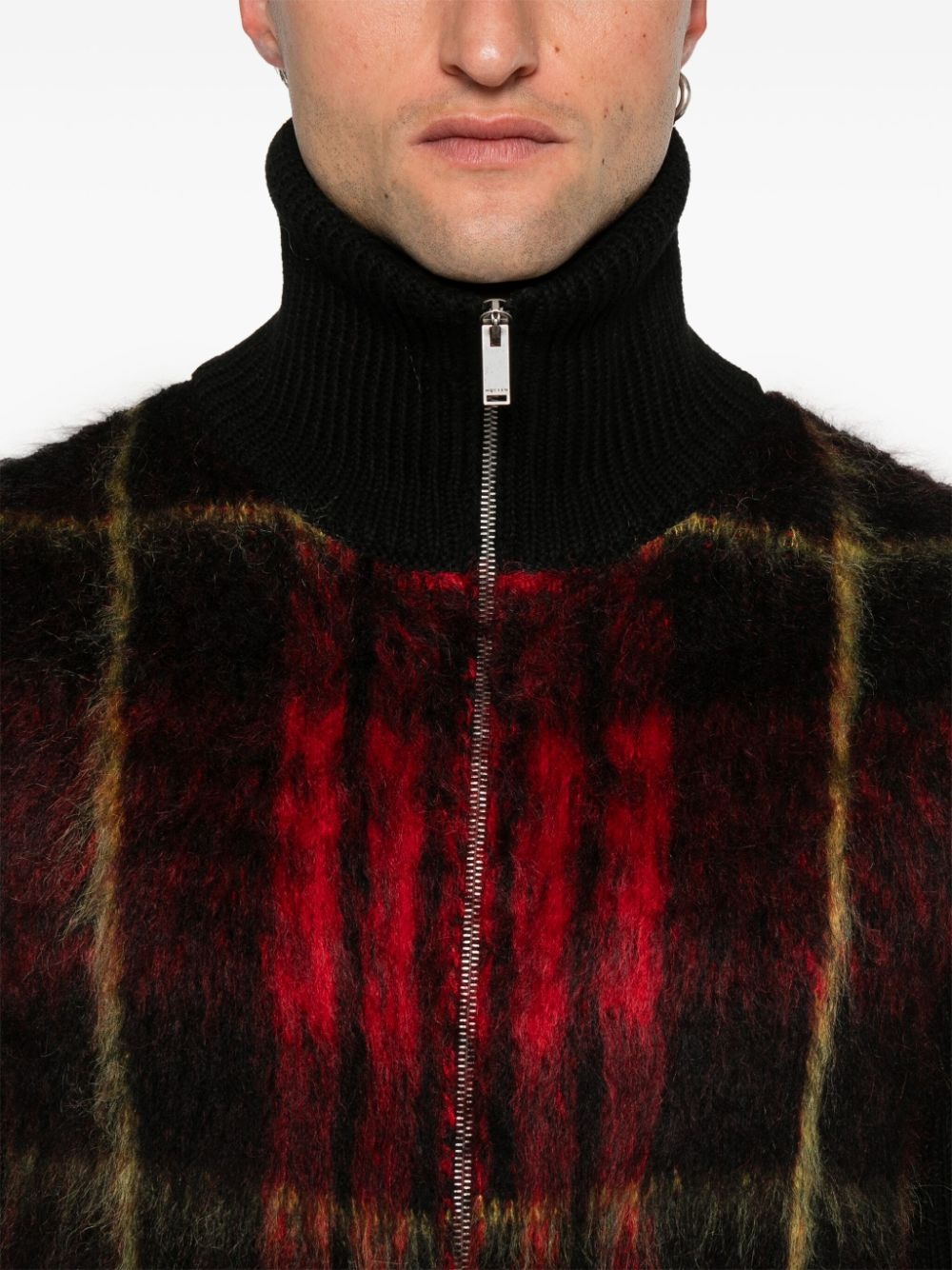MacQueen-tartan zip-up cardigan - 5