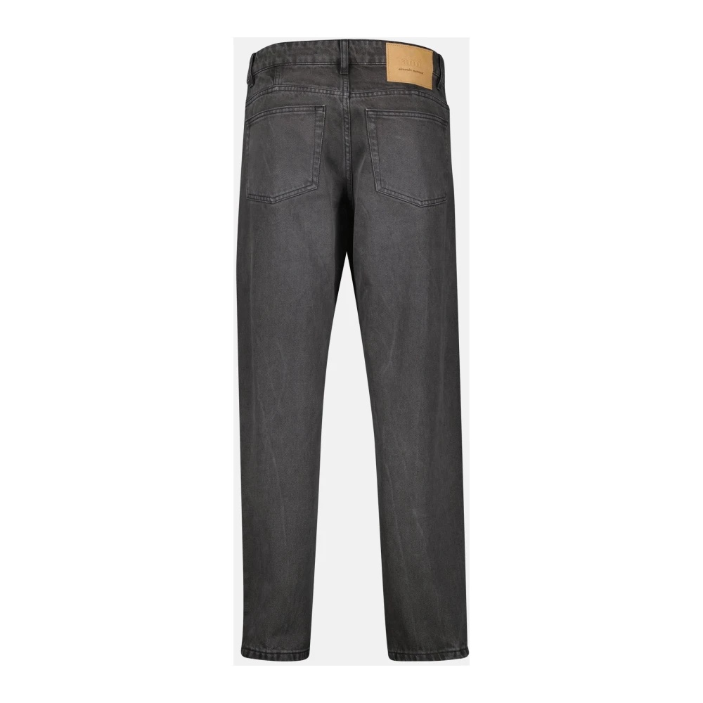 TAPERED COTTON TWILL JEANS - 2