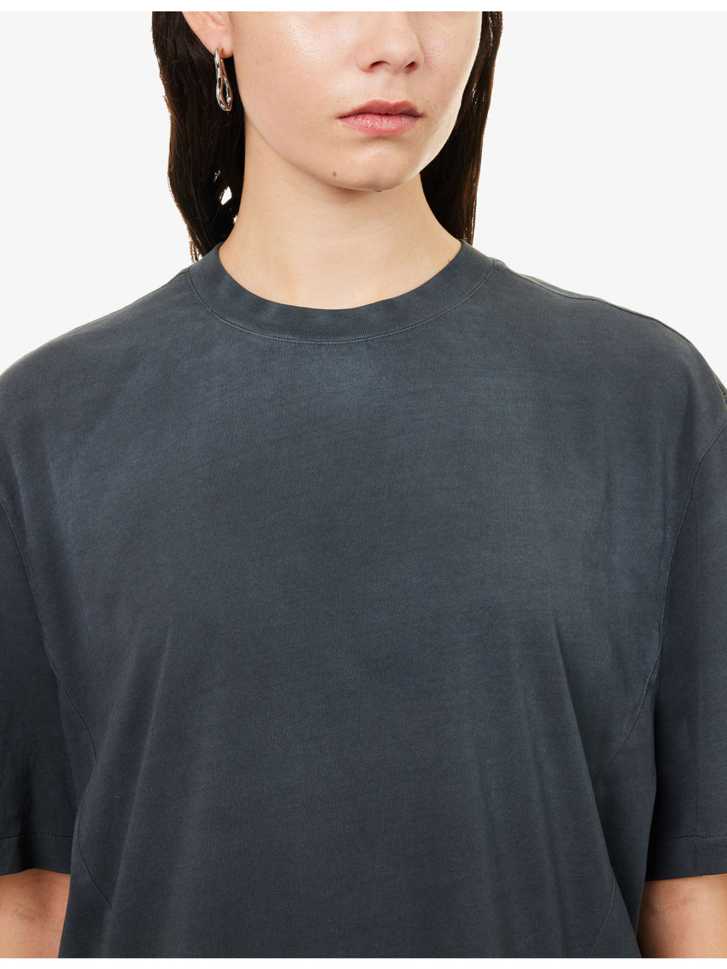 Dart Round-Neck Cotton-Jersey T-Shirt - 5