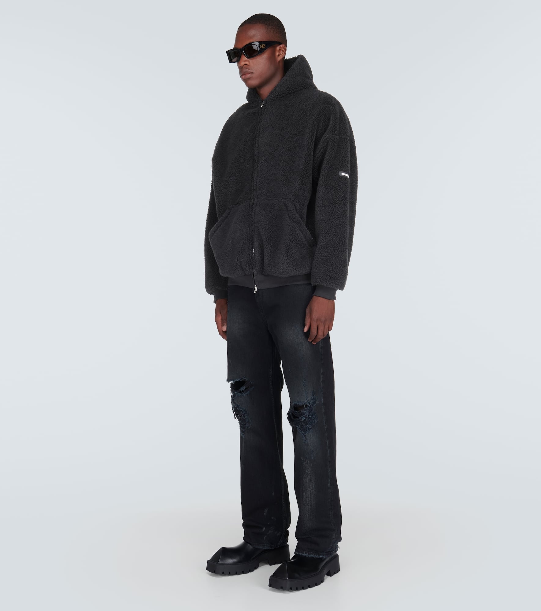Oversized fleece hoodie - 2